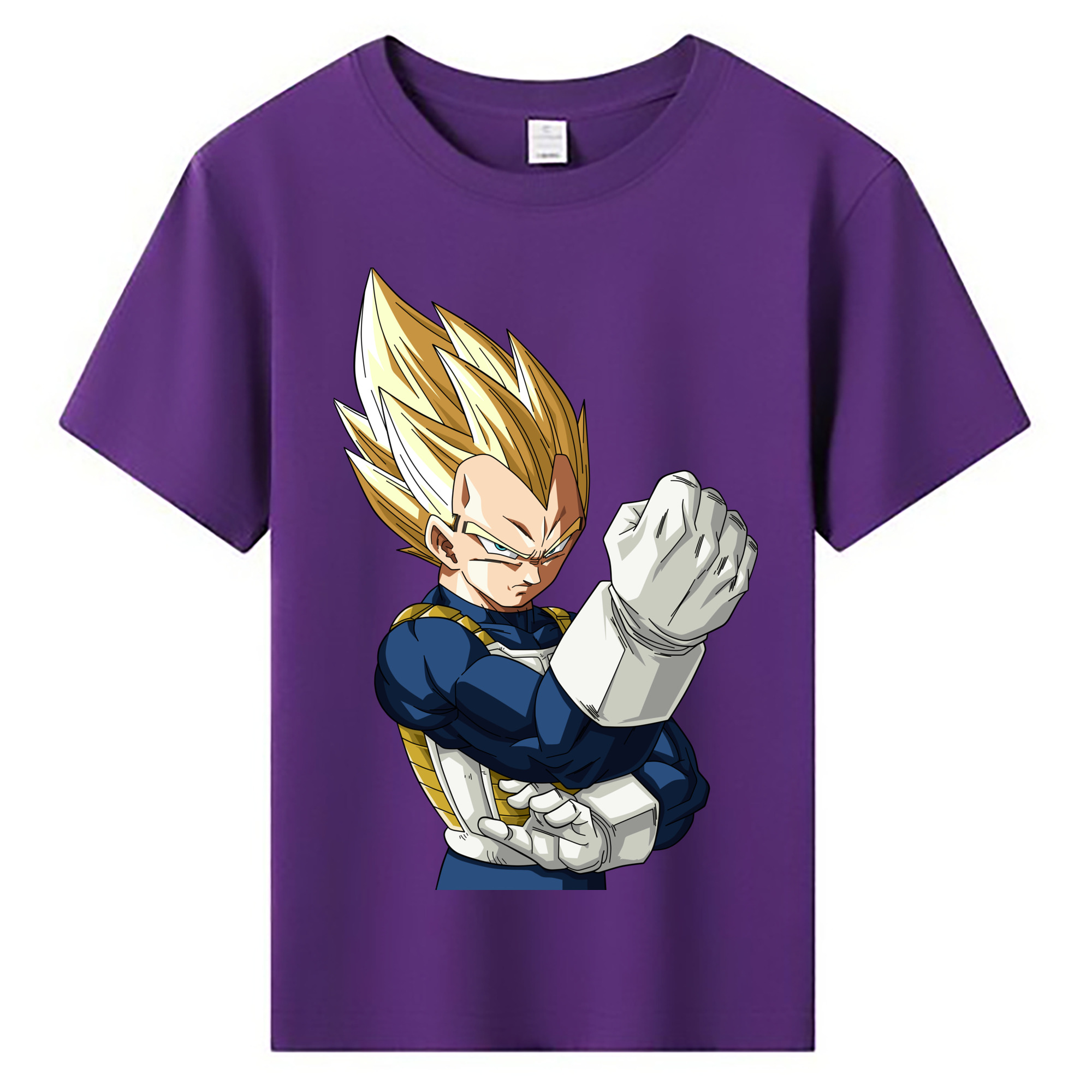 （画像用） ドラゴンボール ベジータ四世（Bejīta Yonsei）DRAGON BALL Vegeta IV 綿100％キッズTシャツ（フロントプリント）