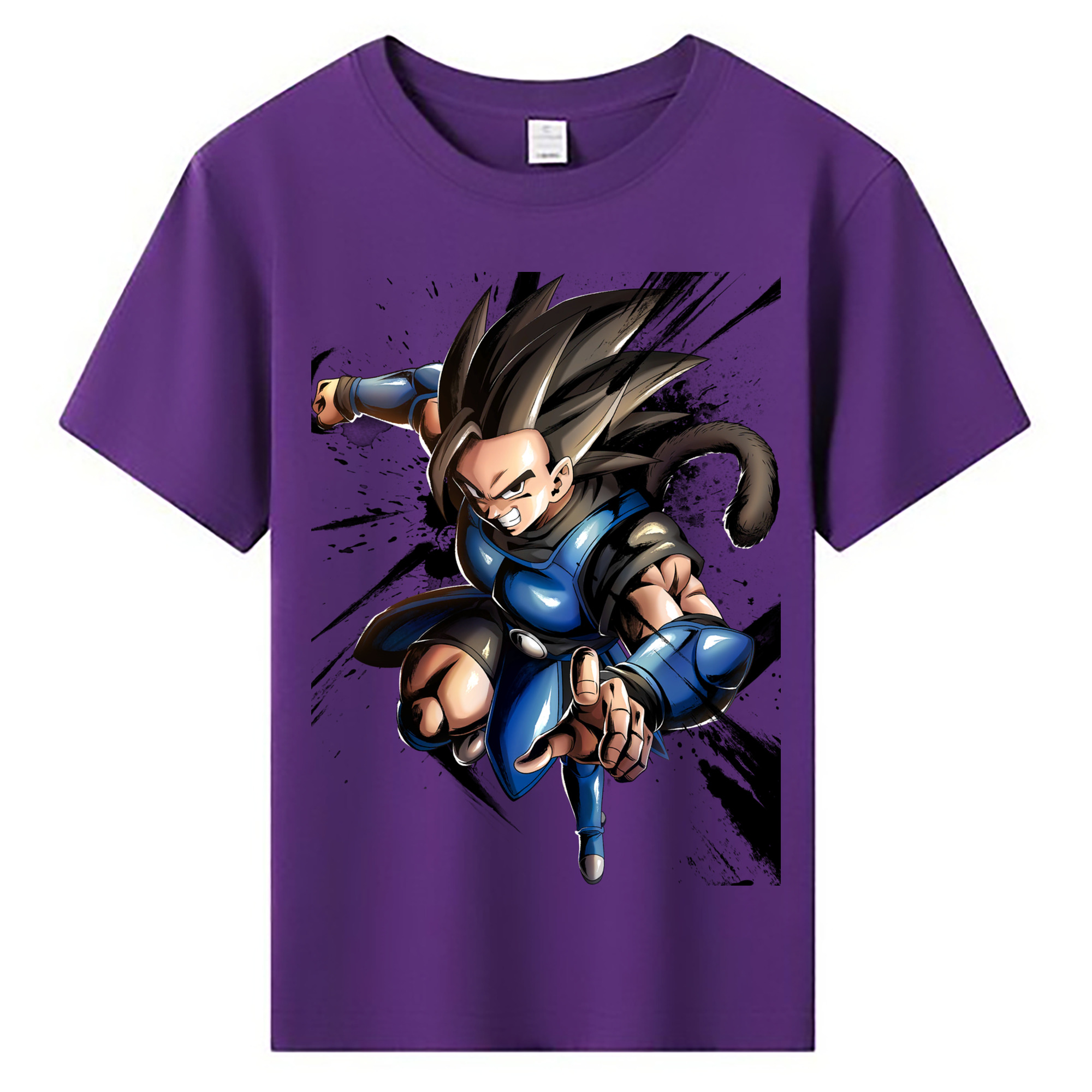 ドラゴンボール ベジータ四世（Bejīta Yonsei）DRAGON BALL Vegeta IV 綿100％キッズTシャツ（フロントプリント）