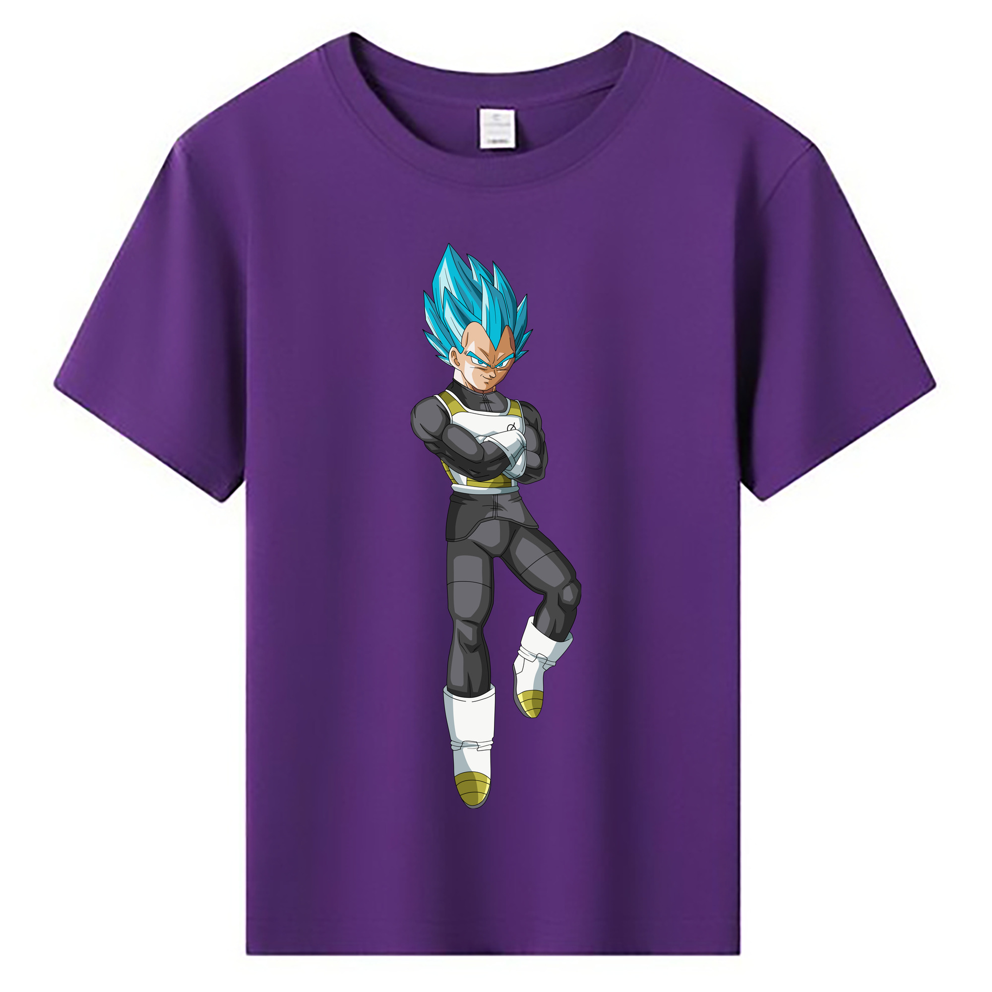 （画像用） ドラゴンボール ベジータ四世（Bejīta Yonsei）DRAGON BALL Vegeta IV 綿100％キッズTシャツ（フロントプリント）