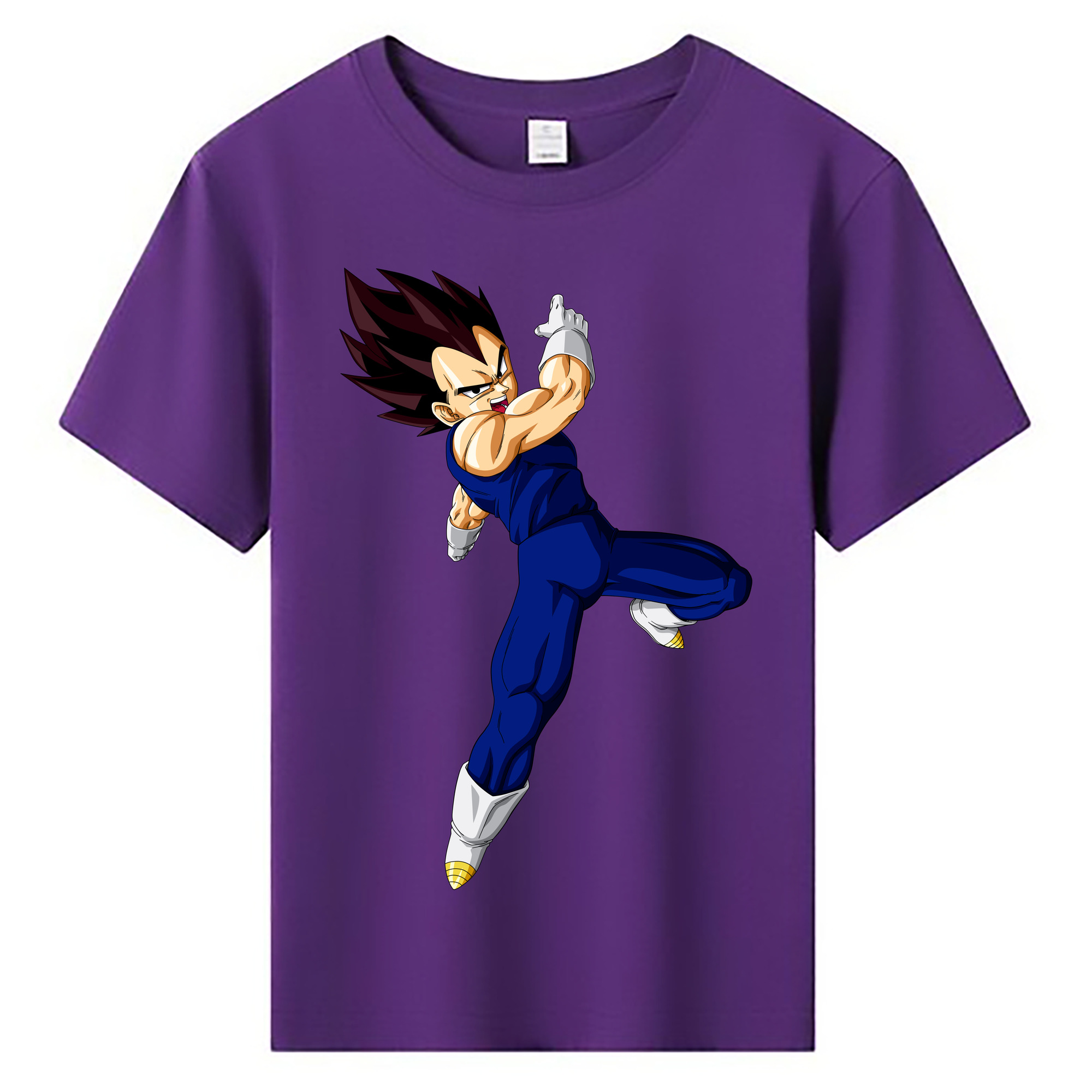 （画像用） ドラゴンボール ベジータ四世（Bejīta Yonsei）DRAGON BALL Vegeta IV 綿100％キッズTシャツ（フロントプリント）