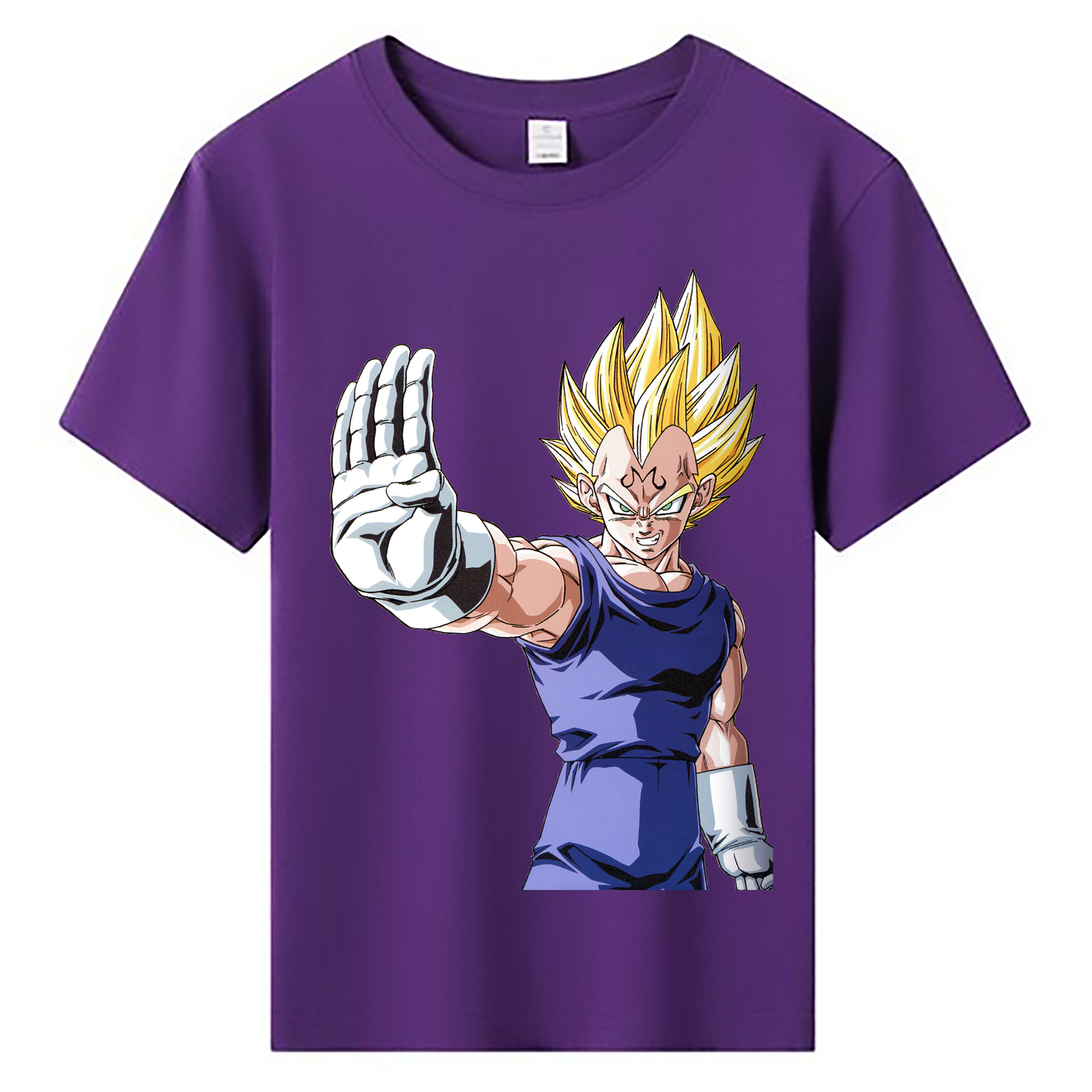 （画像用） ドラゴンボール ベジータ四世（Bejīta Yonsei）DRAGON BALL Vegeta IV 綿100％キッズTシャツ（フロントプリント）
