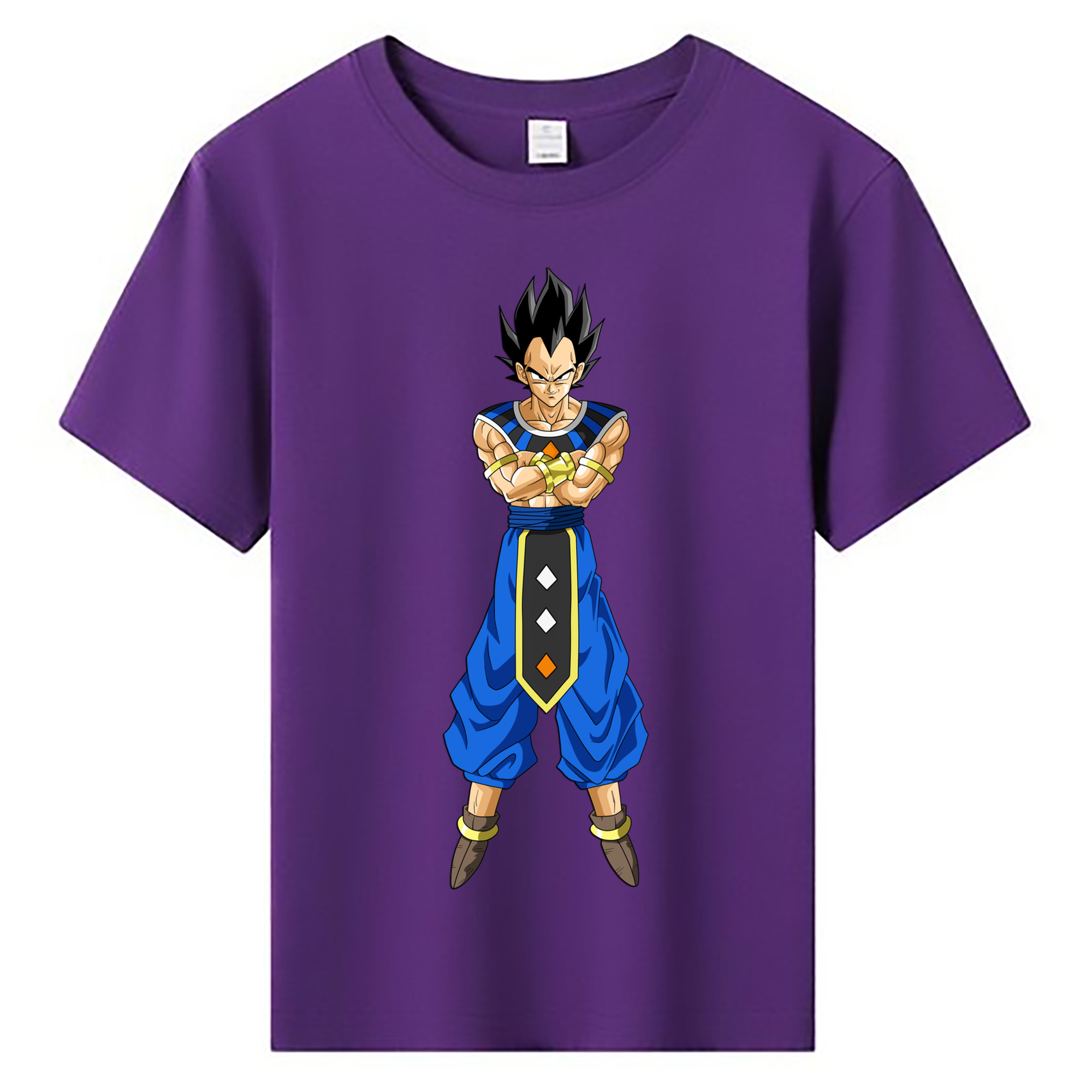 （画像用） ドラゴンボール ベジータ四世（Bejīta Yonsei）DRAGON BALL Vegeta IV 綿100％キッズTシャツ（フロントプリント）