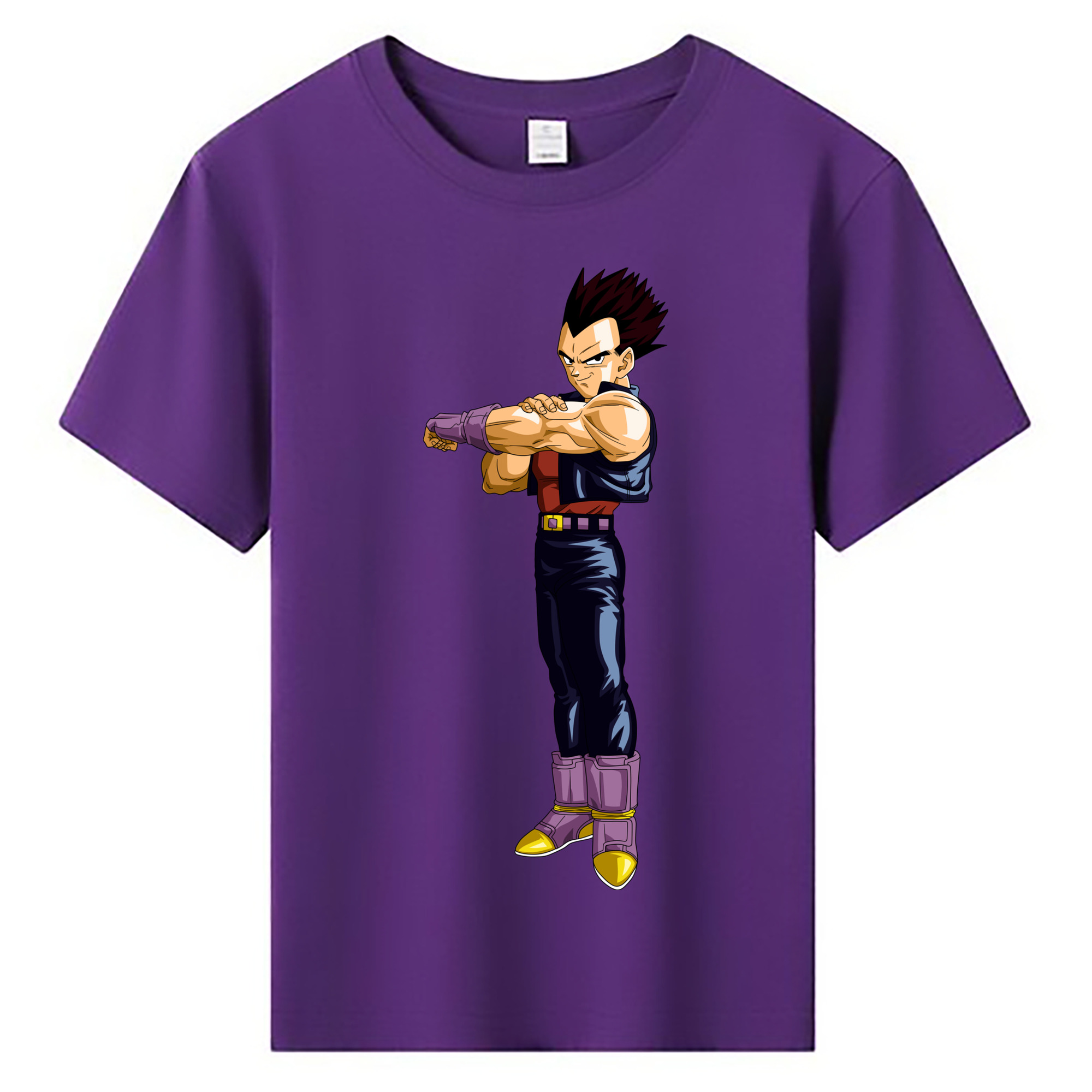 （画像用） ドラゴンボール ベジータ四世（Bejīta Yonsei）DRAGON BALL Vegeta IV 綿100％キッズTシャツ（フロントプリント）