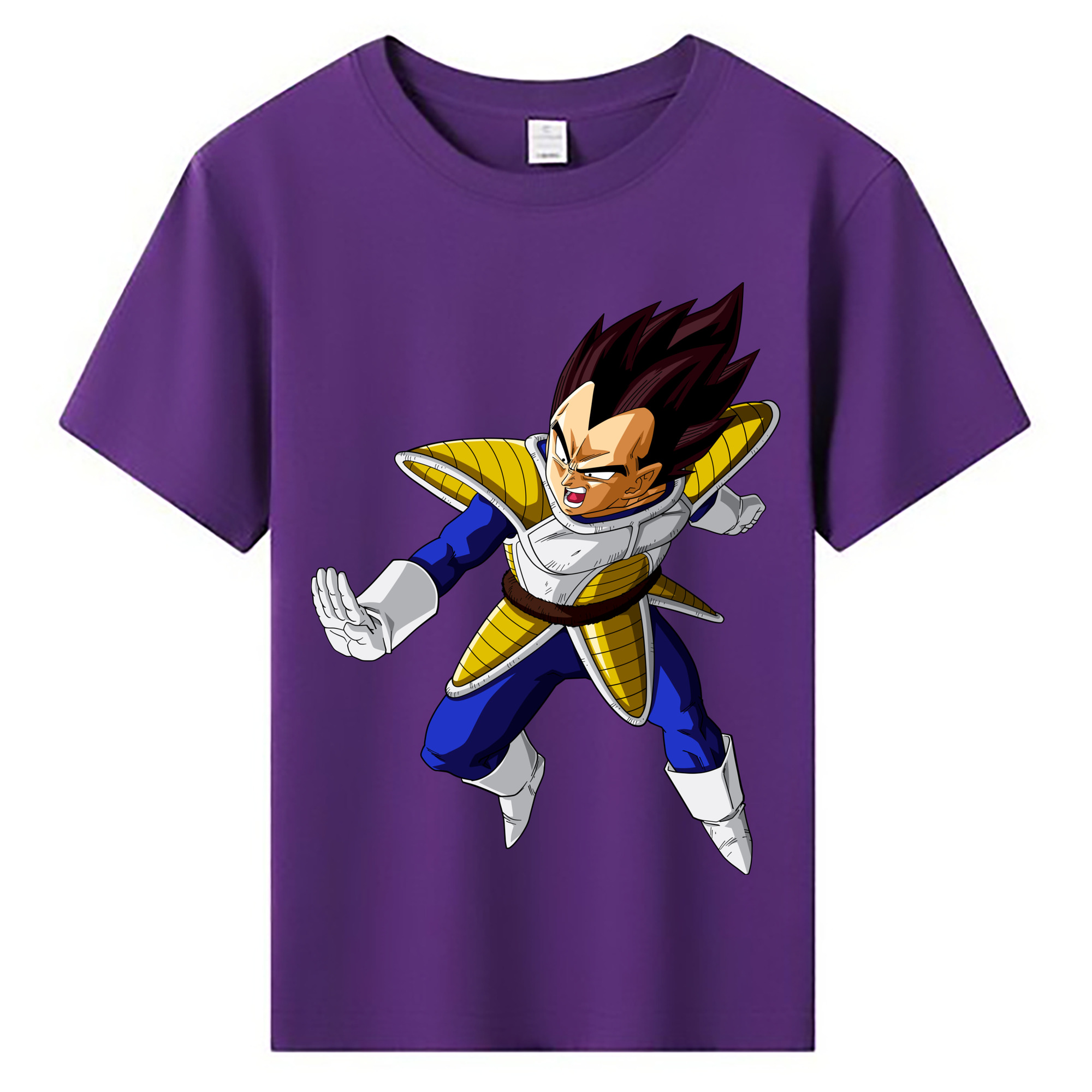 （画像用） ドラゴンボール ベジータ四世（Bejīta Yonsei）DRAGON BALL Vegeta IV 綿100％キッズTシャツ（フロントプリント）