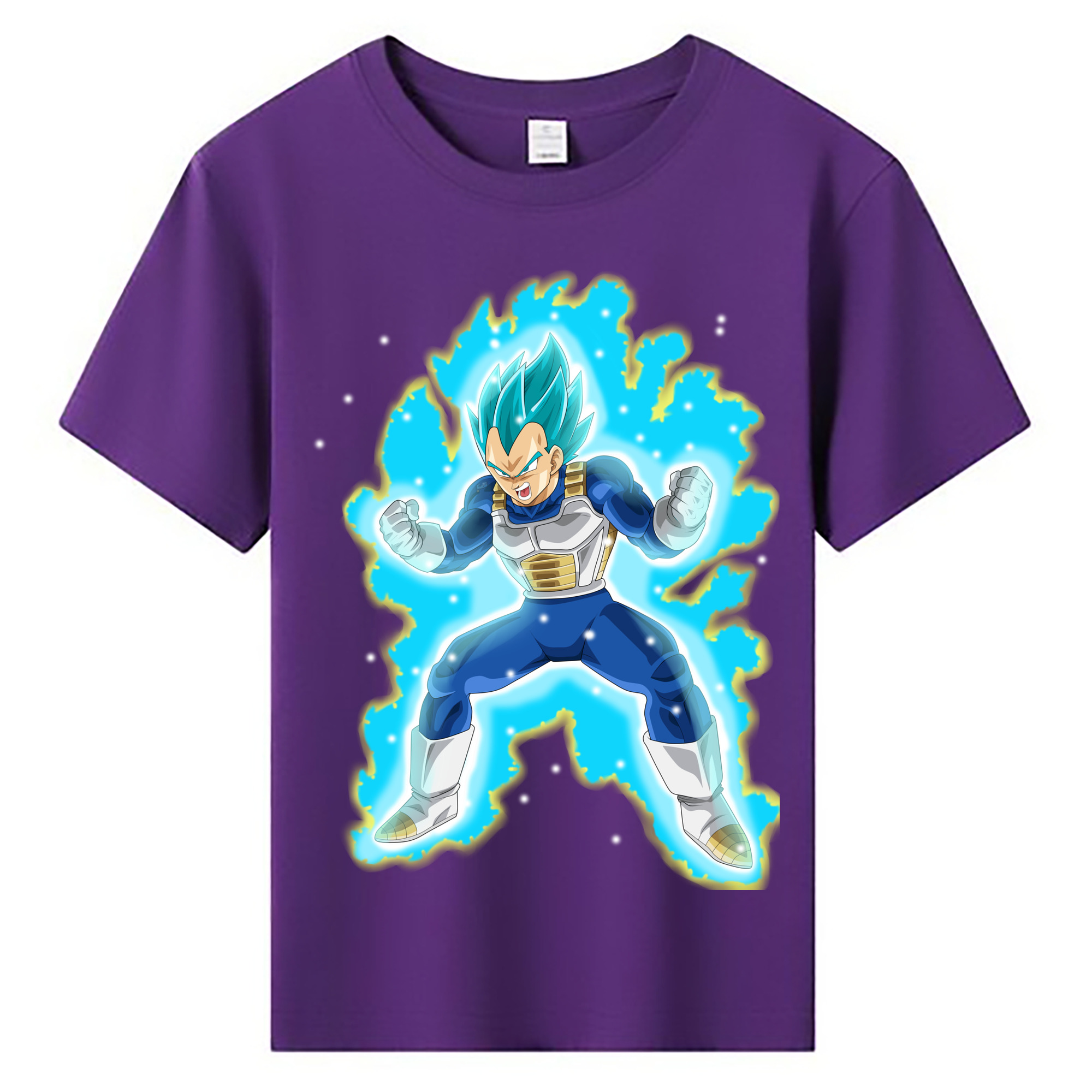 （画像用） ドラゴンボール ベジータ四世（Bejīta Yonsei）DRAGON BALL Vegeta IV 綿100％キッズTシャツ（フロントプリント）