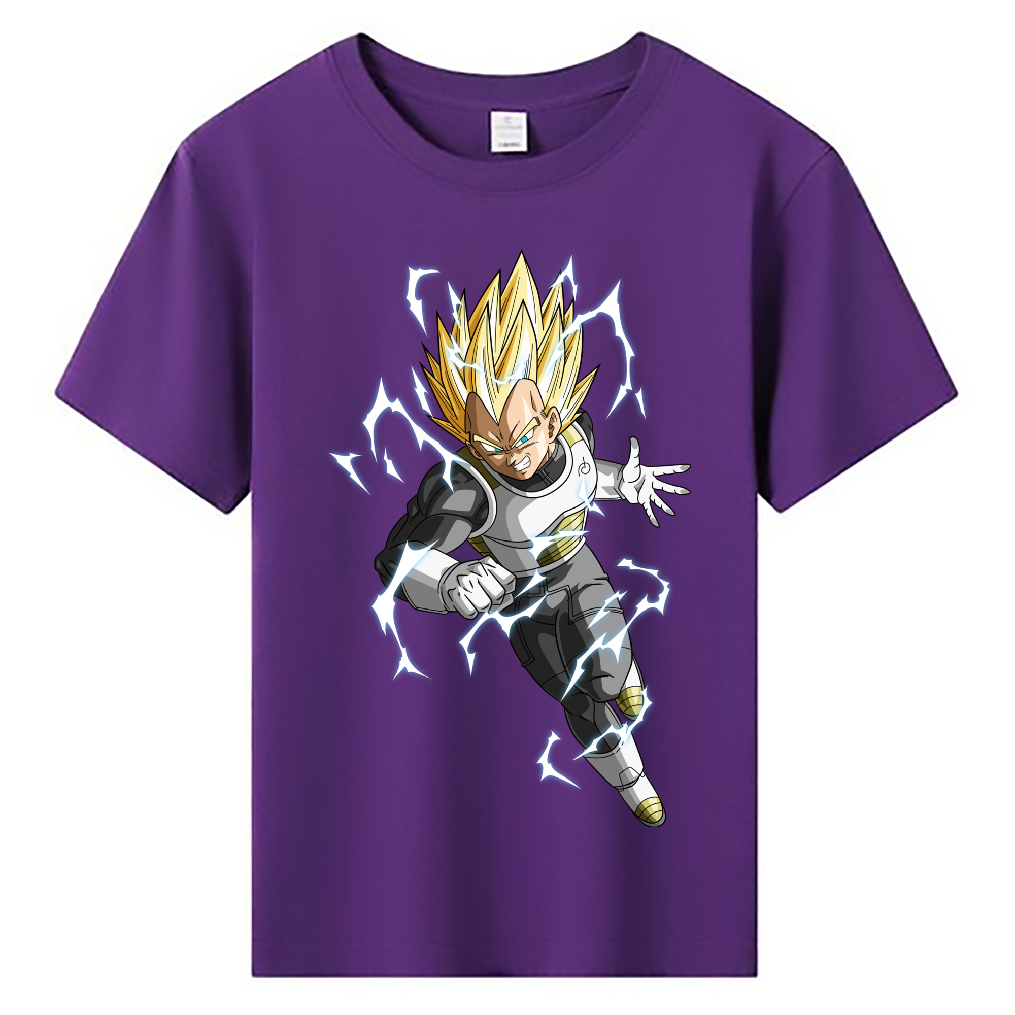 （画像用） ドラゴンボール ベジータ四世（Bejīta Yonsei）DRAGON BALL Vegeta IV 綿100％キッズTシャツ（フロントプリント）