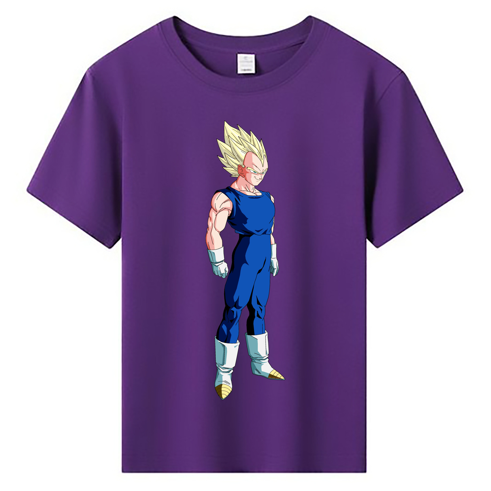 （画像用） ドラゴンボール ベジータ四世（Bejīta Yonsei）DRAGON BALL Vegeta IV 綿100％キッズTシャツ（フロントプリント）
