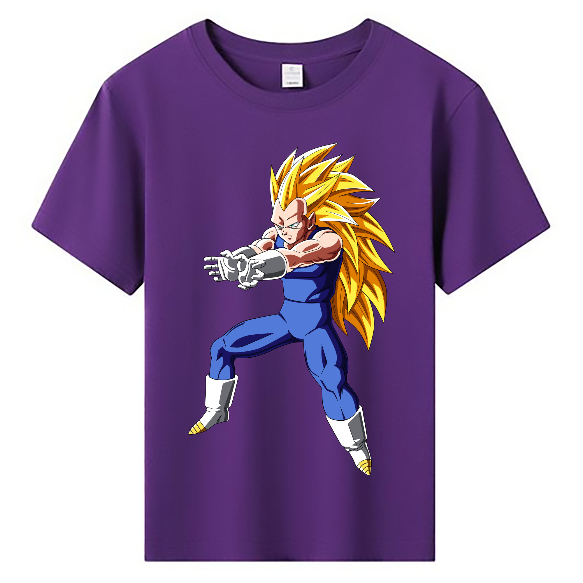 （画像用） ドラゴンボール ベジータ四世（Bejīta Yonsei）DRAGON BALL Vegeta IV 綿100％キッズTシャツ（フロントプリント）