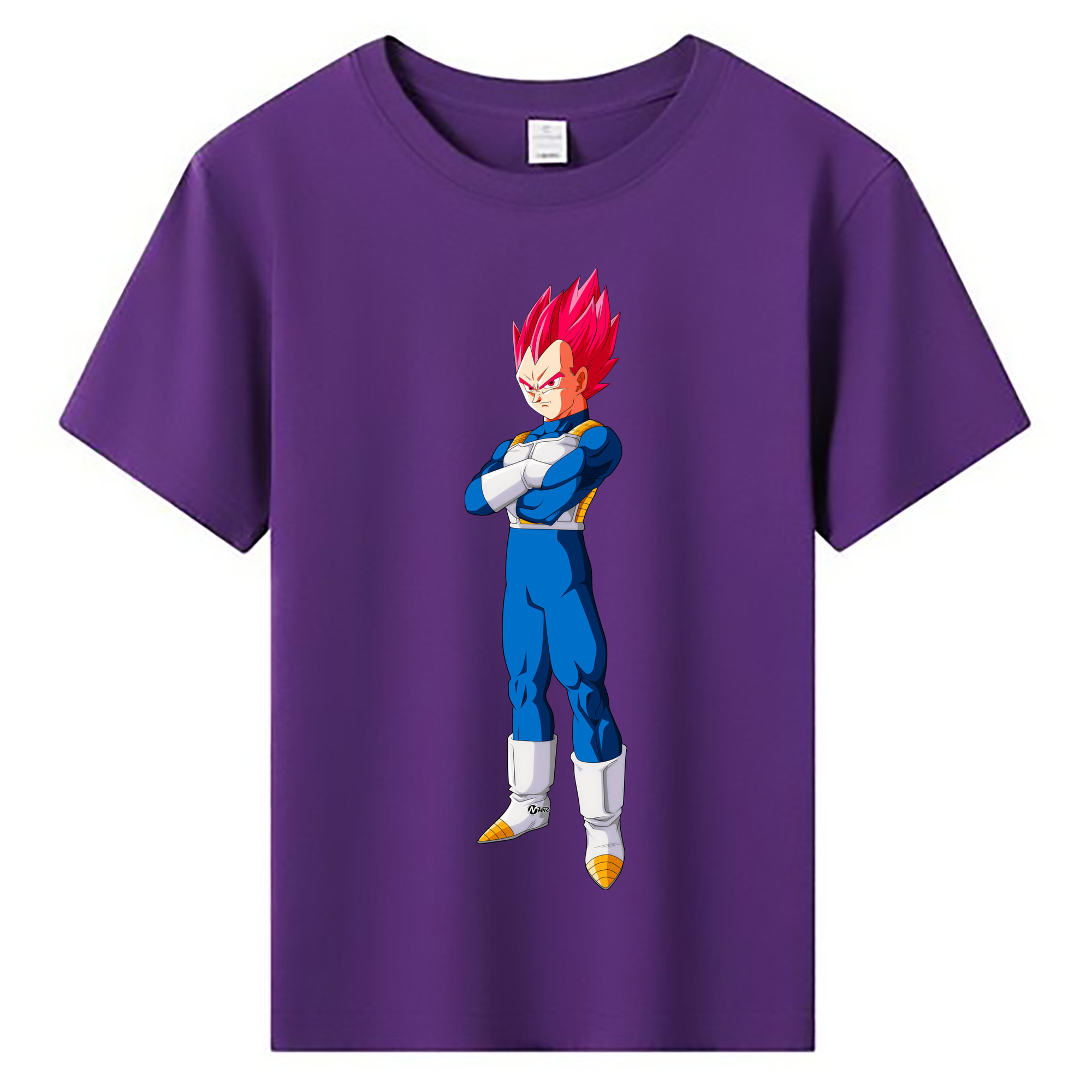 （画像用） ドラゴンボール ベジータ四世（Bejīta Yonsei）DRAGON BALL Vegeta IV 綿100％キッズTシャツ（フロントプリント）
