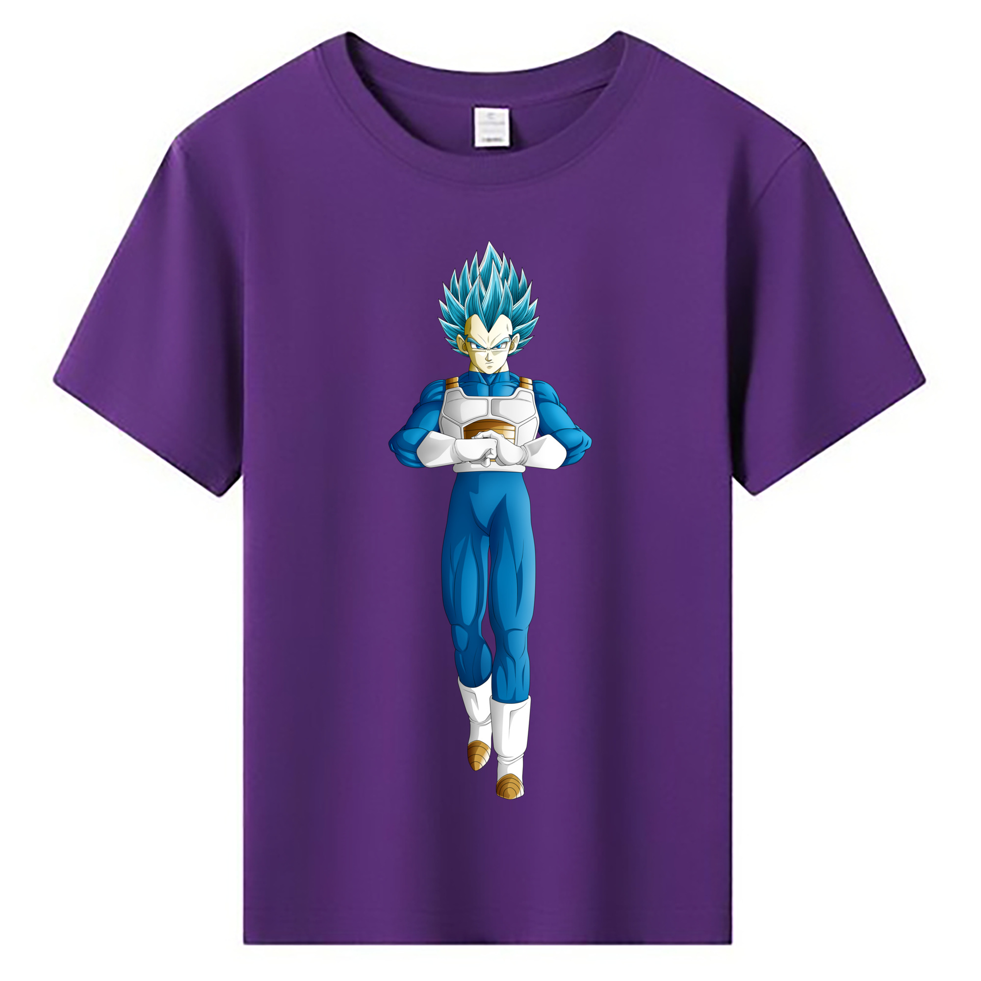 （画像用） ドラゴンボール ベジータ四世（Bejīta Yonsei）DRAGON BALL Vegeta IV 綿100％キッズTシャツ（フロントプリント）