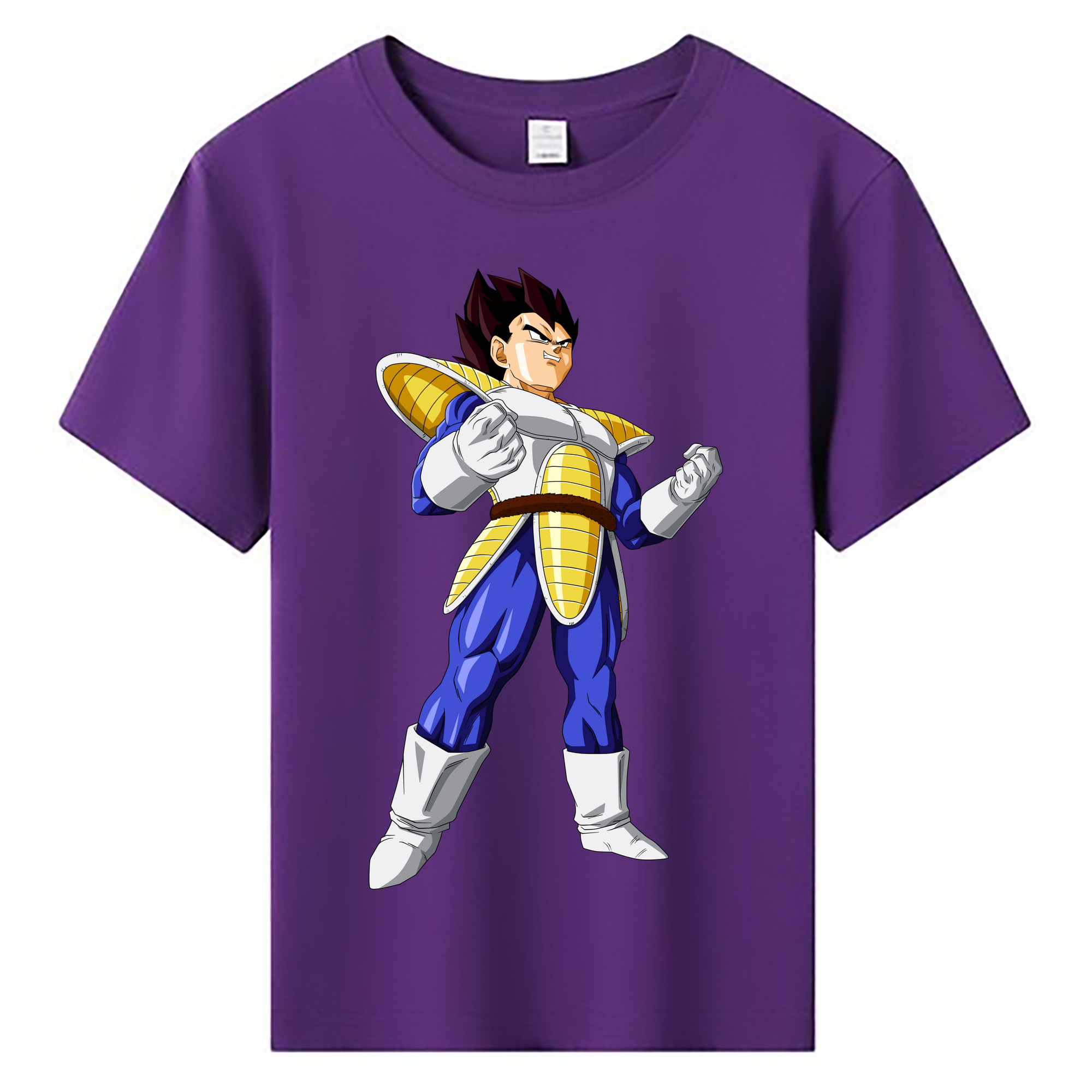 （画像用） ドラゴンボール ベジータ四世（Bejīta Yonsei）DRAGON BALL Vegeta IV 綿100％キッズTシャツ（フロントプリント）