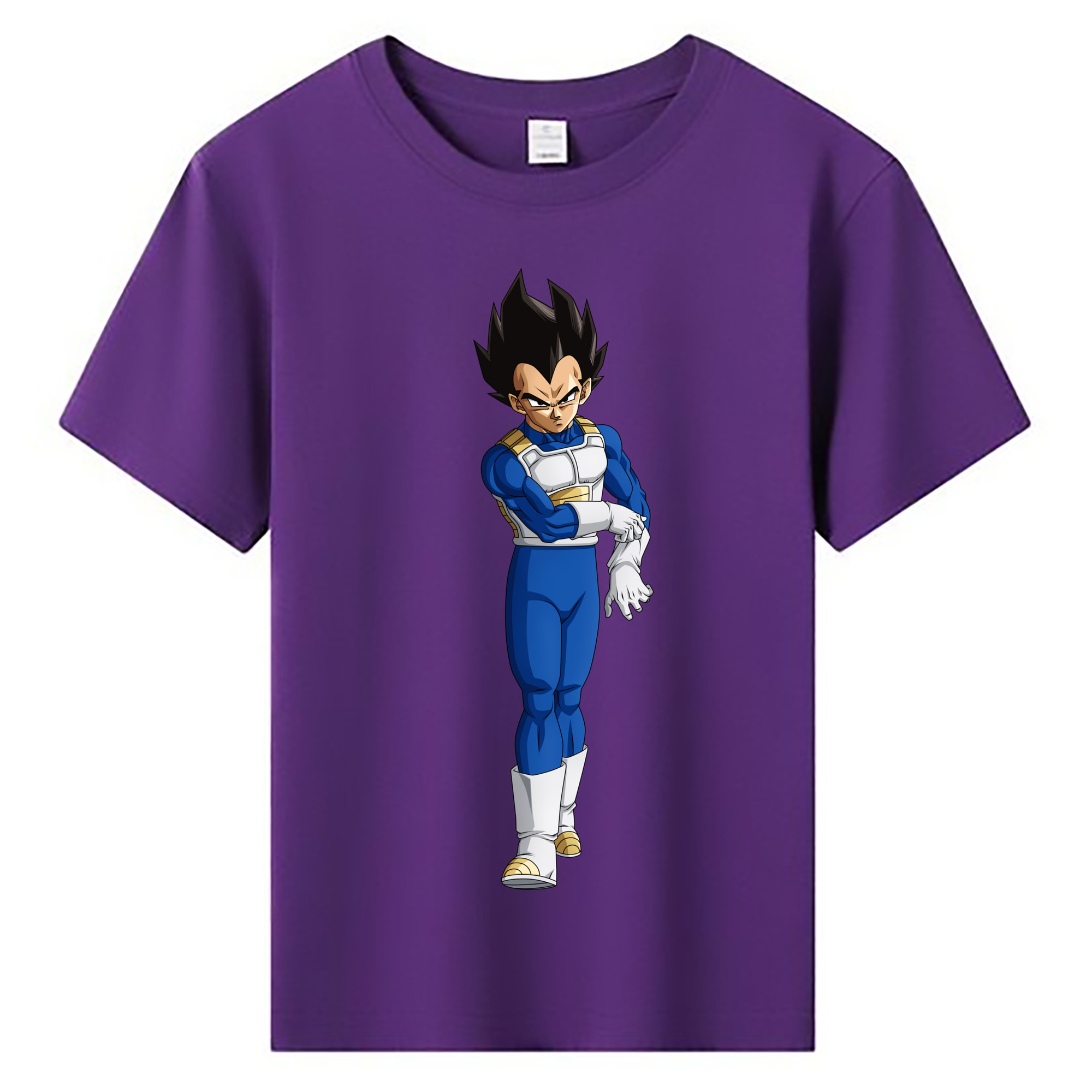 （画像用） ドラゴンボール ベジータ四世（Bejīta Yonsei）DRAGON BALL Vegeta IV 綿100％キッズTシャツ（フロントプリント）