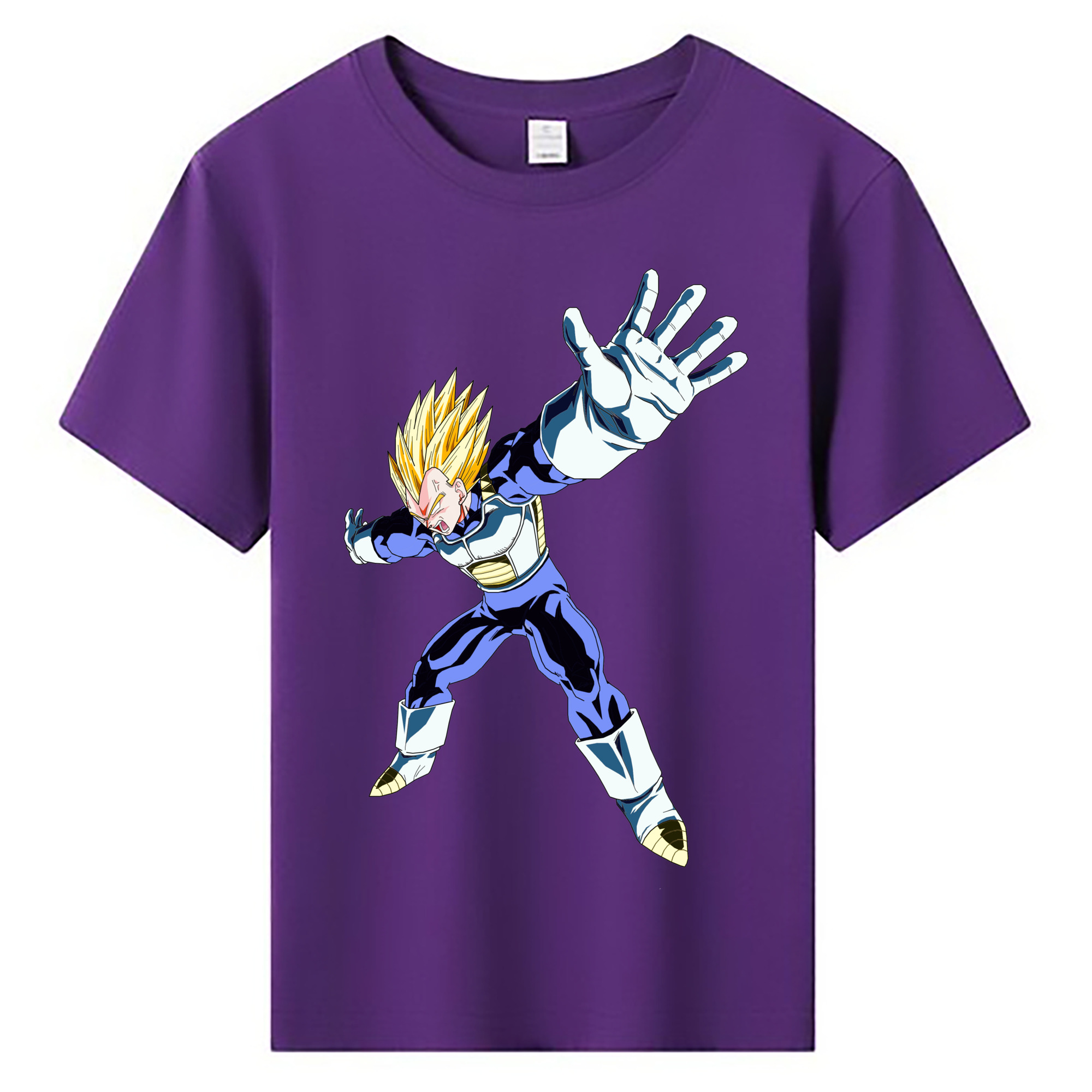 （画像用） ドラゴンボール ベジータ四世（Bejīta Yonsei）DRAGON BALL Vegeta IV 綿100％キッズTシャツ（フロントプリント）