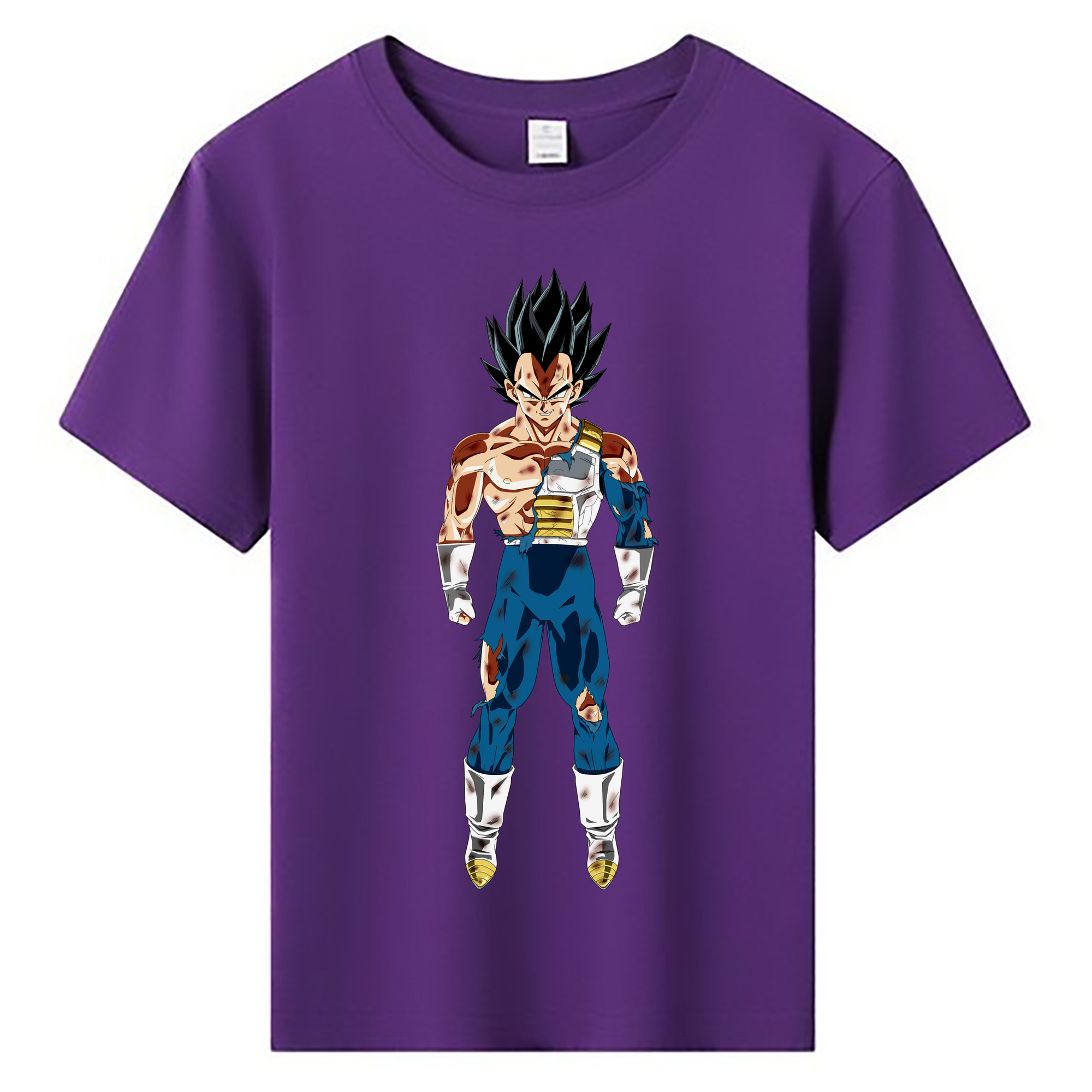 （画像用） ドラゴンボール ベジータ四世（Bejīta Yonsei）DRAGON BALL Vegeta IV 綿100％キッズTシャツ（フロントプリント）