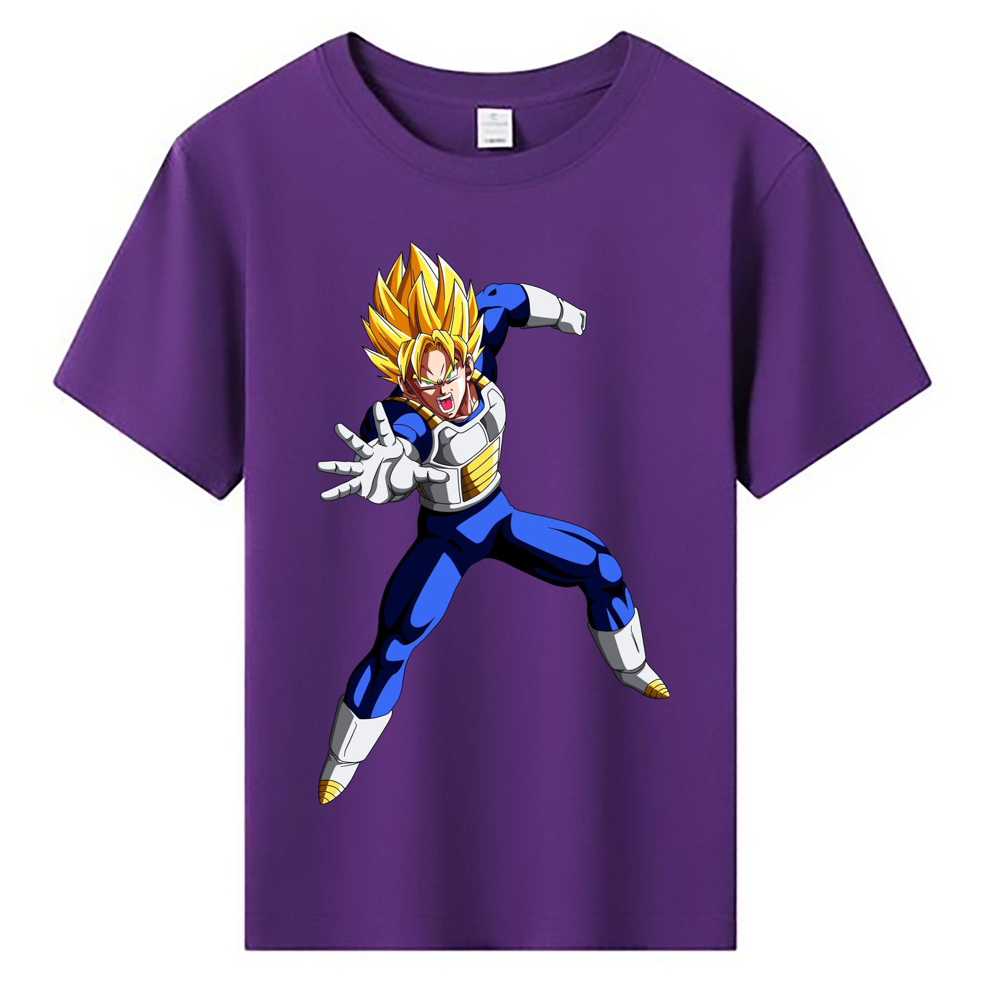 （画像用） ドラゴンボール ベジータ四世（Bejīta Yonsei）DRAGON BALL Vegeta IV 綿100％キッズTシャツ（フロントプリント）