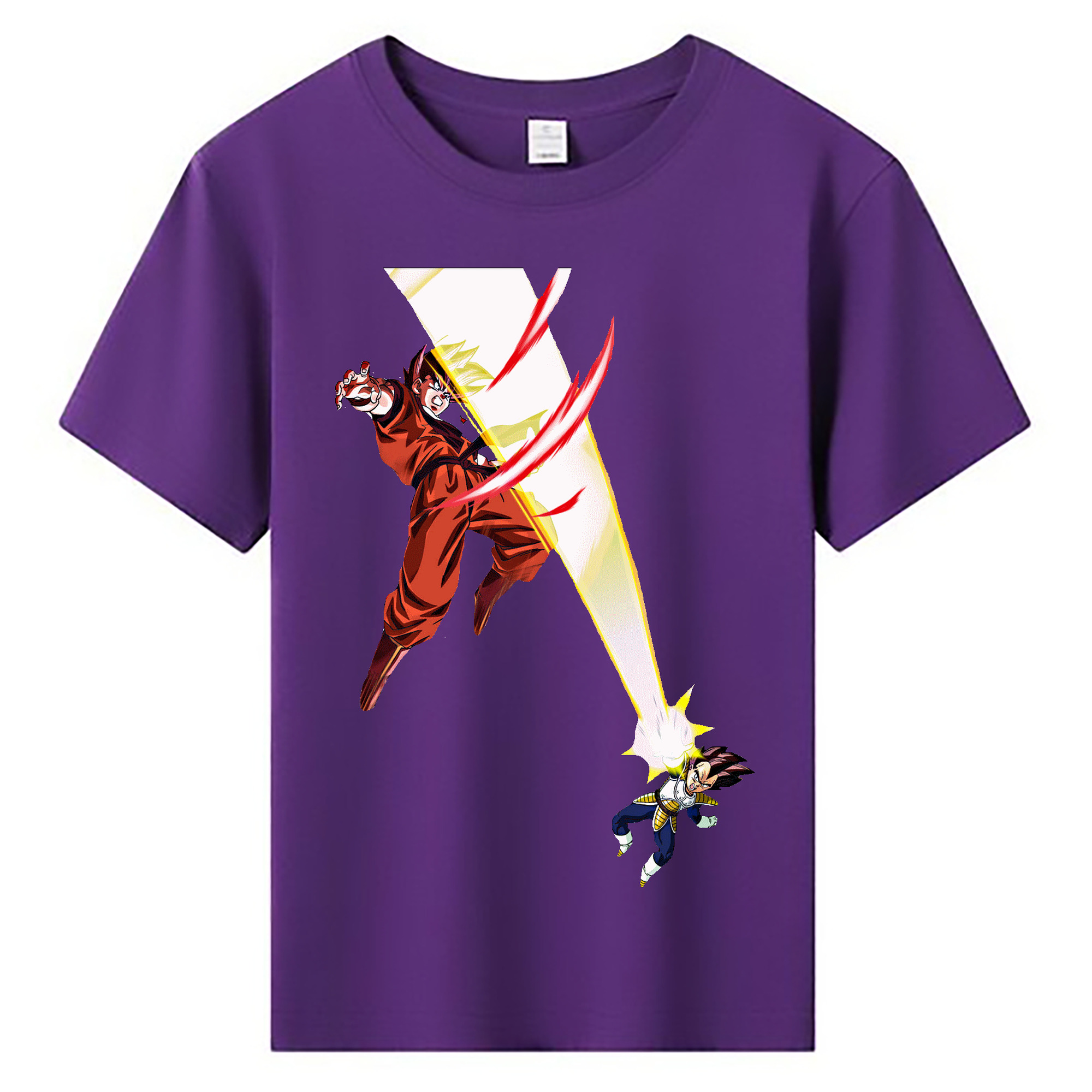（画像用） ドラゴンボール ベジータ四世（Bejīta Yonsei）DRAGON BALL Vegeta IV 綿100％キッズTシャツ（フロントプリント）