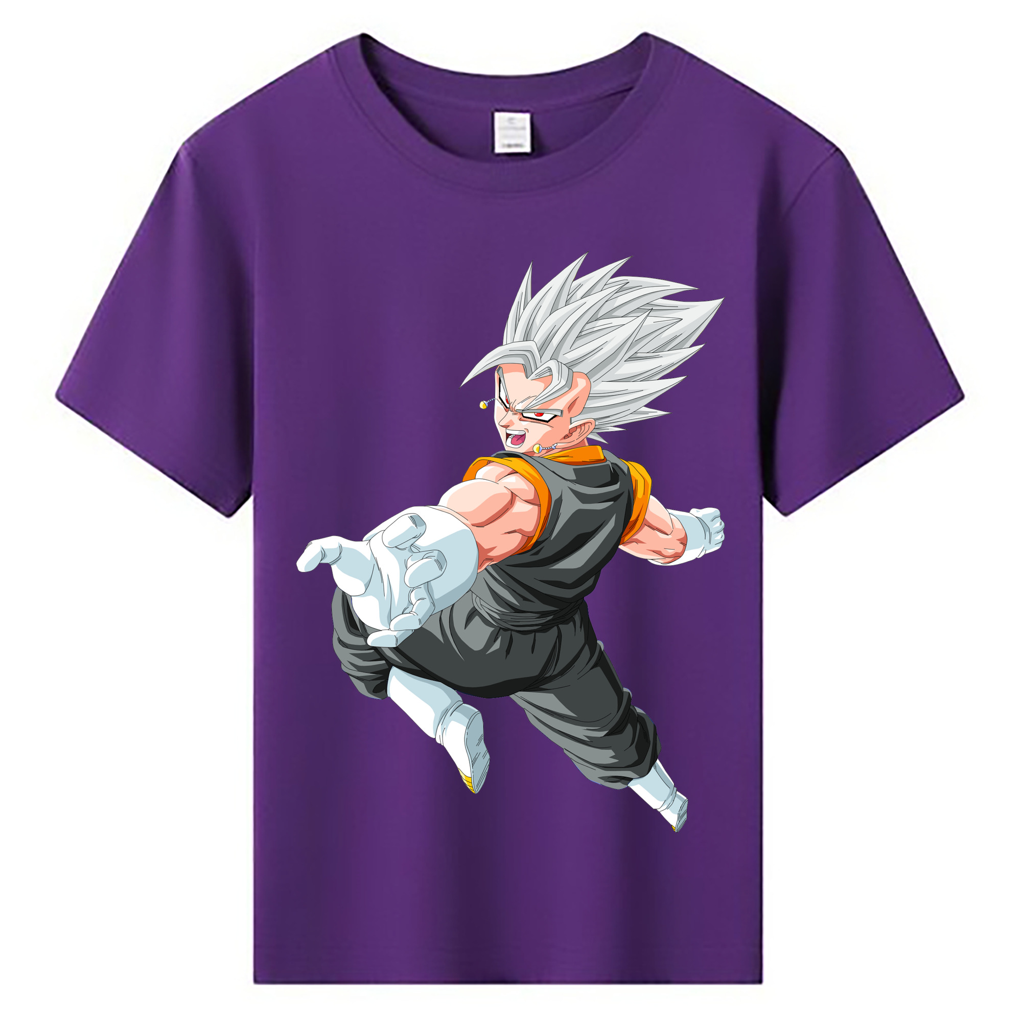 （画像用） ドラゴンボール ベジータ四世（Bejīta Yonsei）DRAGON BALL Vegeta IV 綿100％キッズTシャツ（フロントプリント）