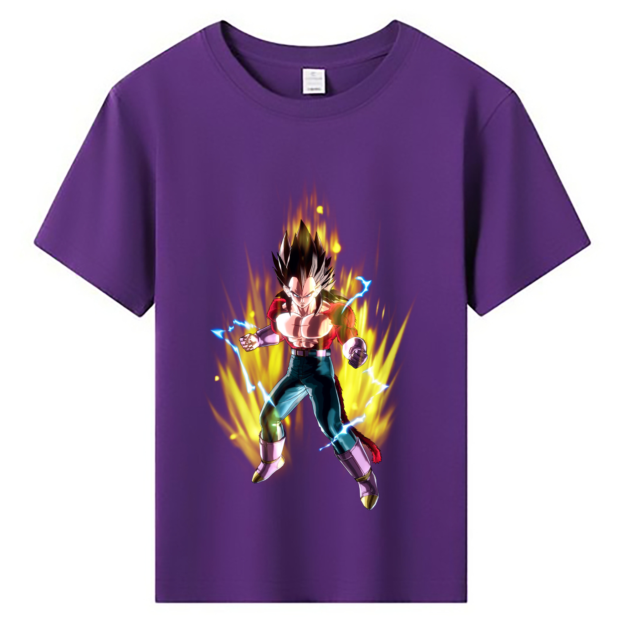 （画像用） ドラゴンボール ベジータ四世（Bejīta Yonsei）DRAGON BALL Vegeta IV 綿100％キッズTシャツ（フロントプリント）