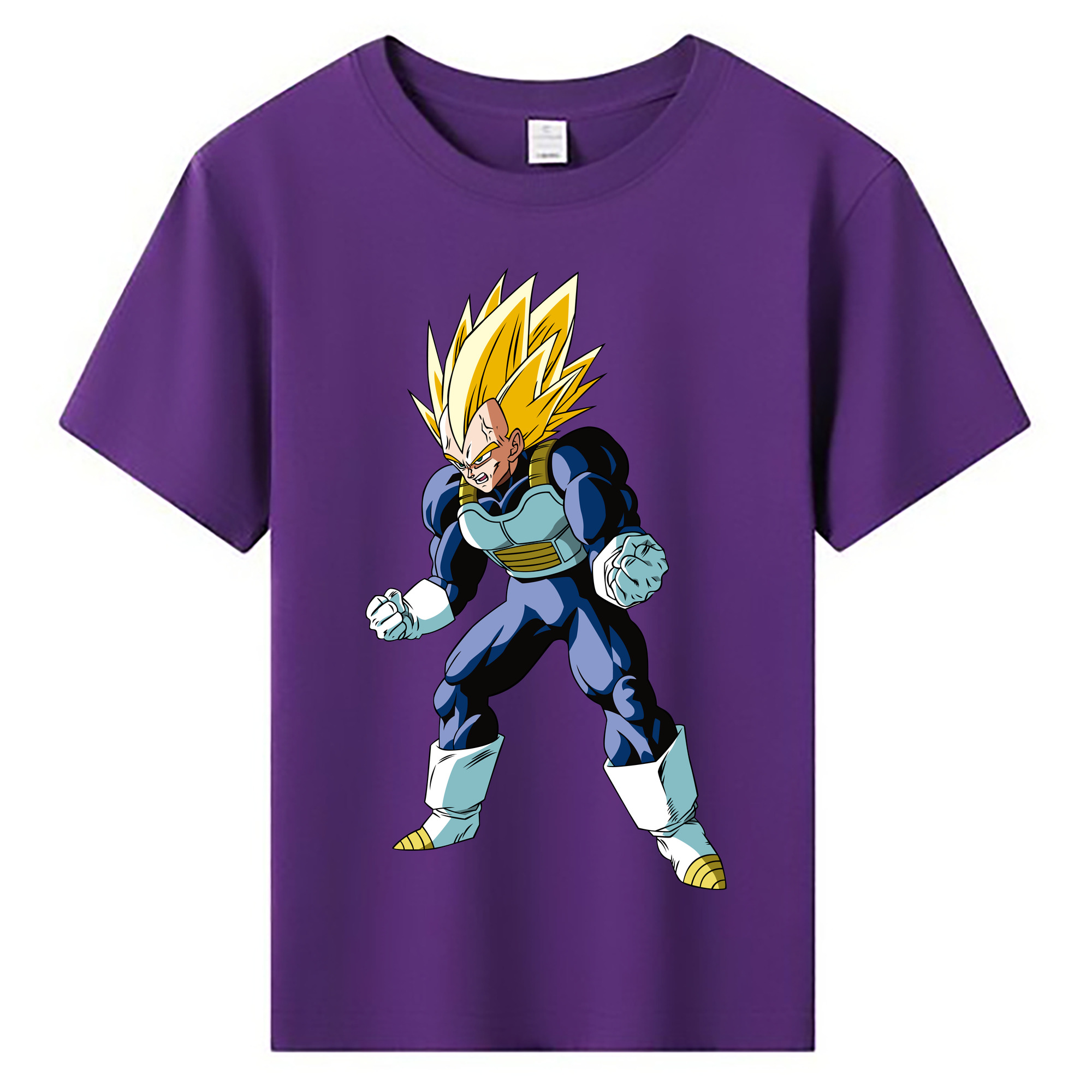 （画像用） ドラゴンボール ベジータ四世（Bejīta Yonsei）DRAGON BALL Vegeta IV 綿100％キッズTシャツ（フロントプリント）