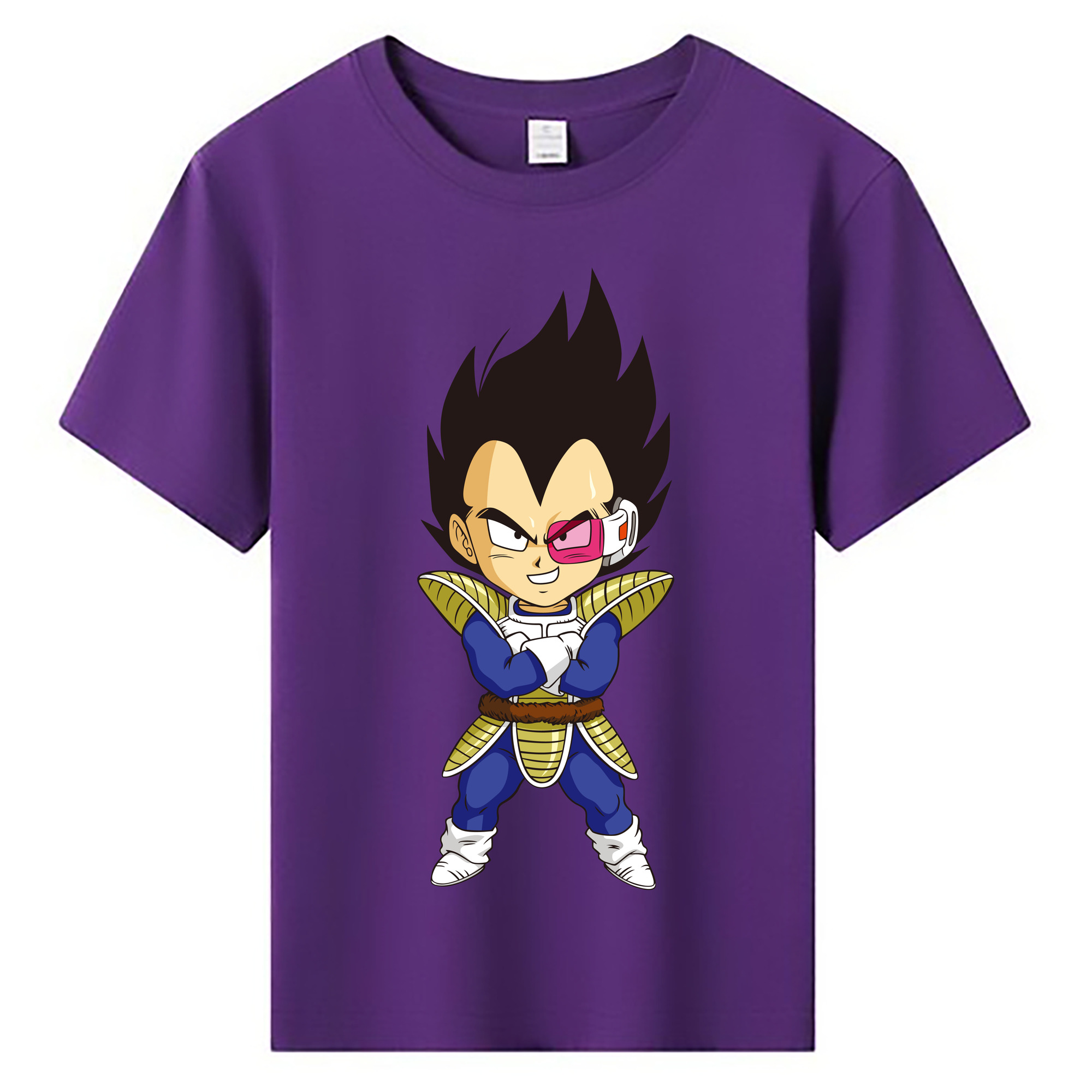 （画像用） ドラゴンボール ベジータ四世（Bejīta Yonsei）DRAGON BALL Vegeta IV 綿100％キッズTシャツ（フロントプリント）