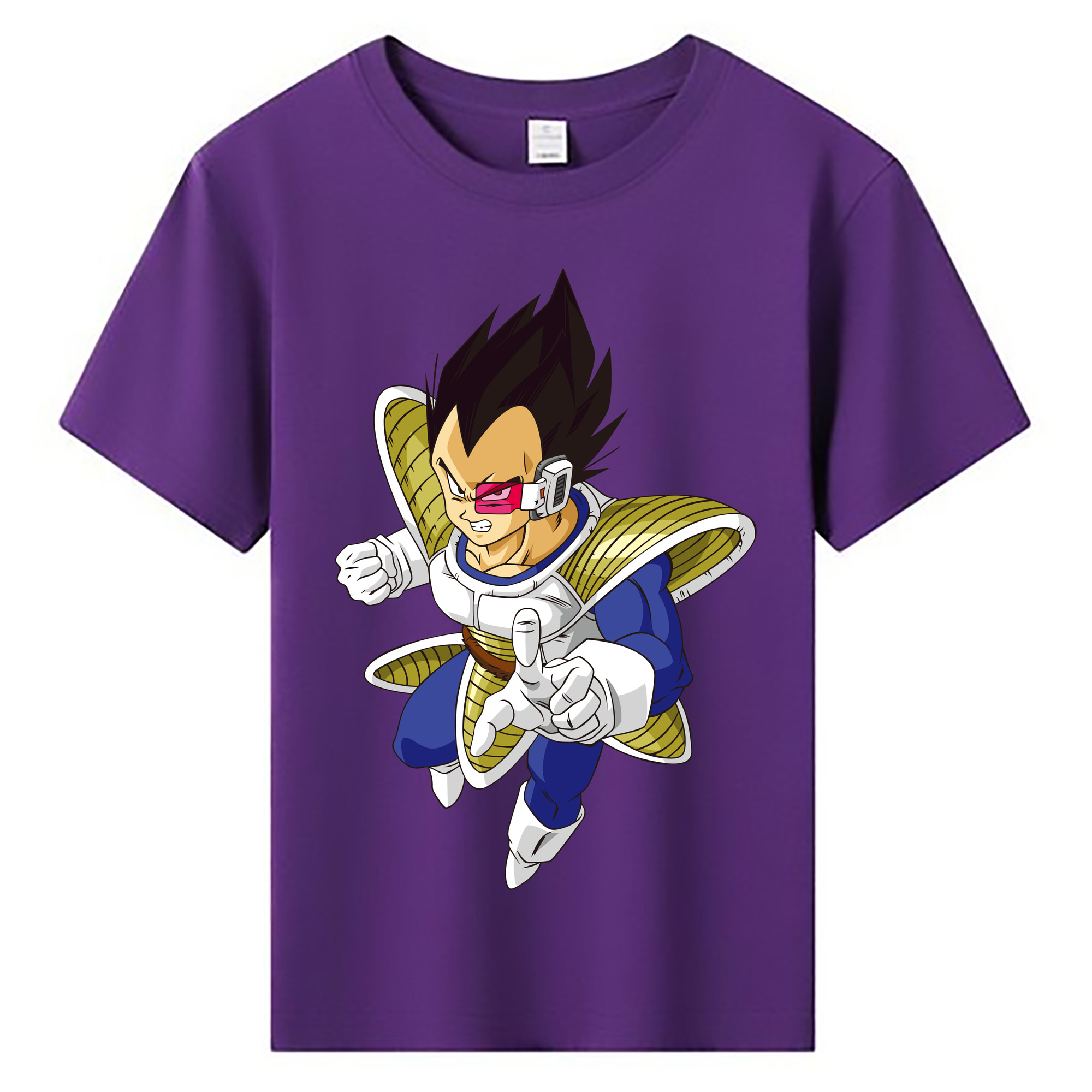 （画像用） ドラゴンボール ベジータ四世（Bejīta Yonsei）DRAGON BALL Vegeta IV 綿100％キッズTシャツ（フロントプリント）