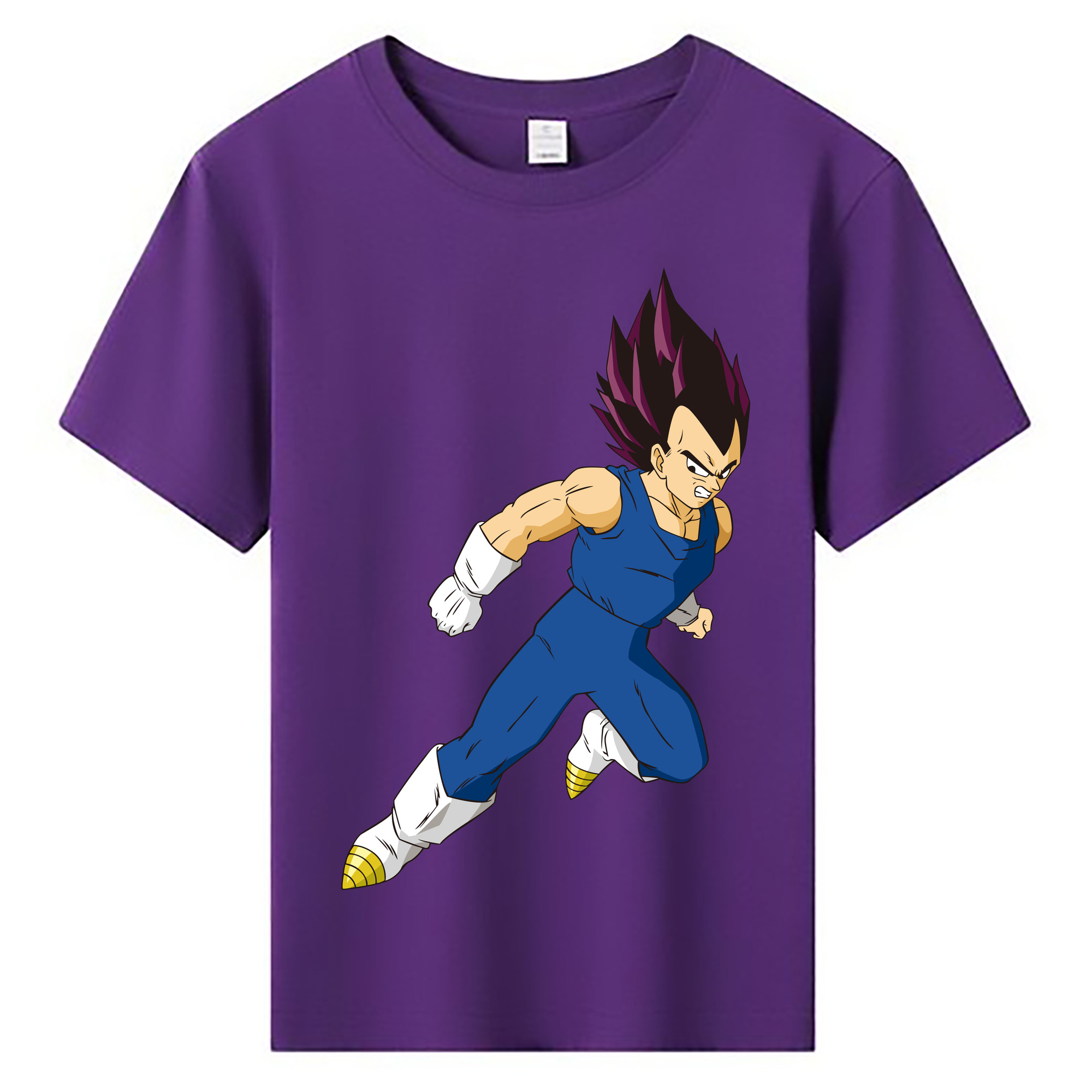 （画像用） ドラゴンボール ベジータ四世（Bejīta Yonsei）DRAGON BALL Vegeta IV 綿100％キッズTシャツ（フロントプリント）