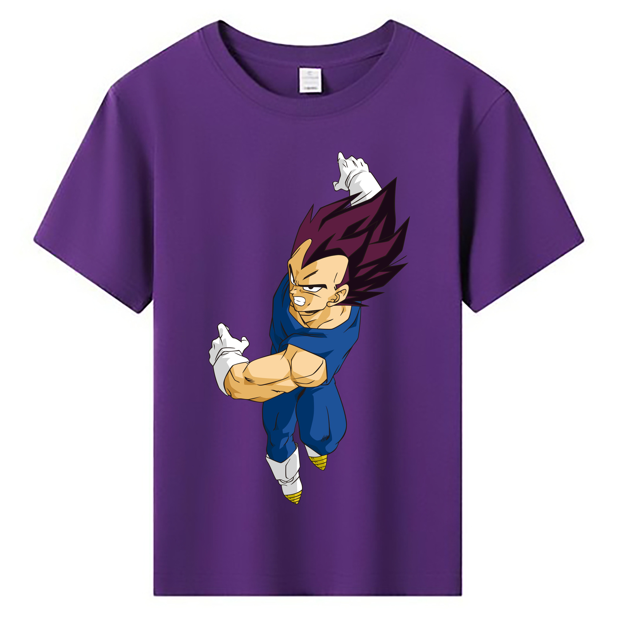 （画像用） ドラゴンボール ベジータ四世（Bejīta Yonsei）DRAGON BALL Vegeta IV 綿100％キッズTシャツ（フロントプリント）
