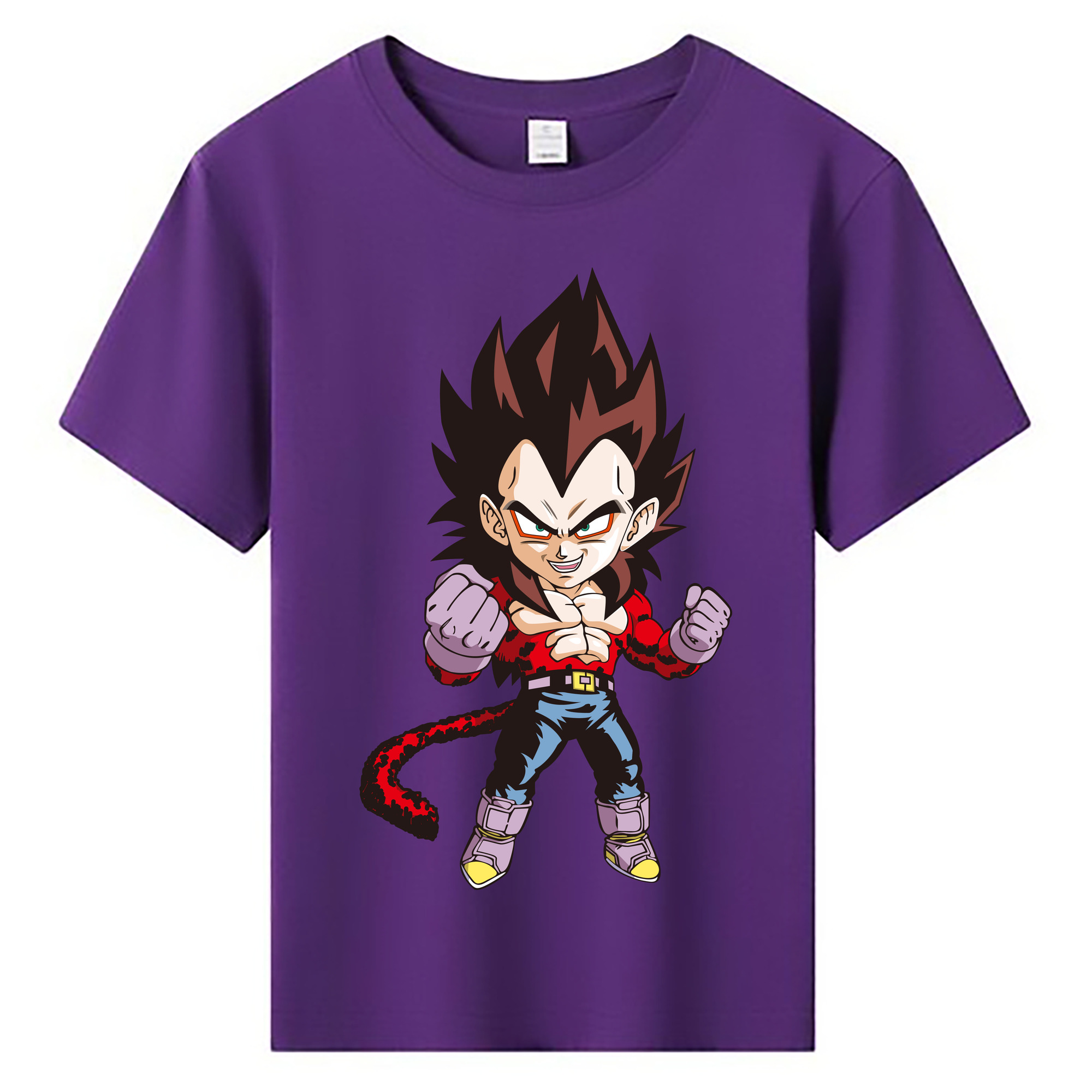 （画像用） ドラゴンボール ベジータ四世（Bejīta Yonsei）DRAGON BALL Vegeta IV 綿100％キッズTシャツ（フロントプリント）