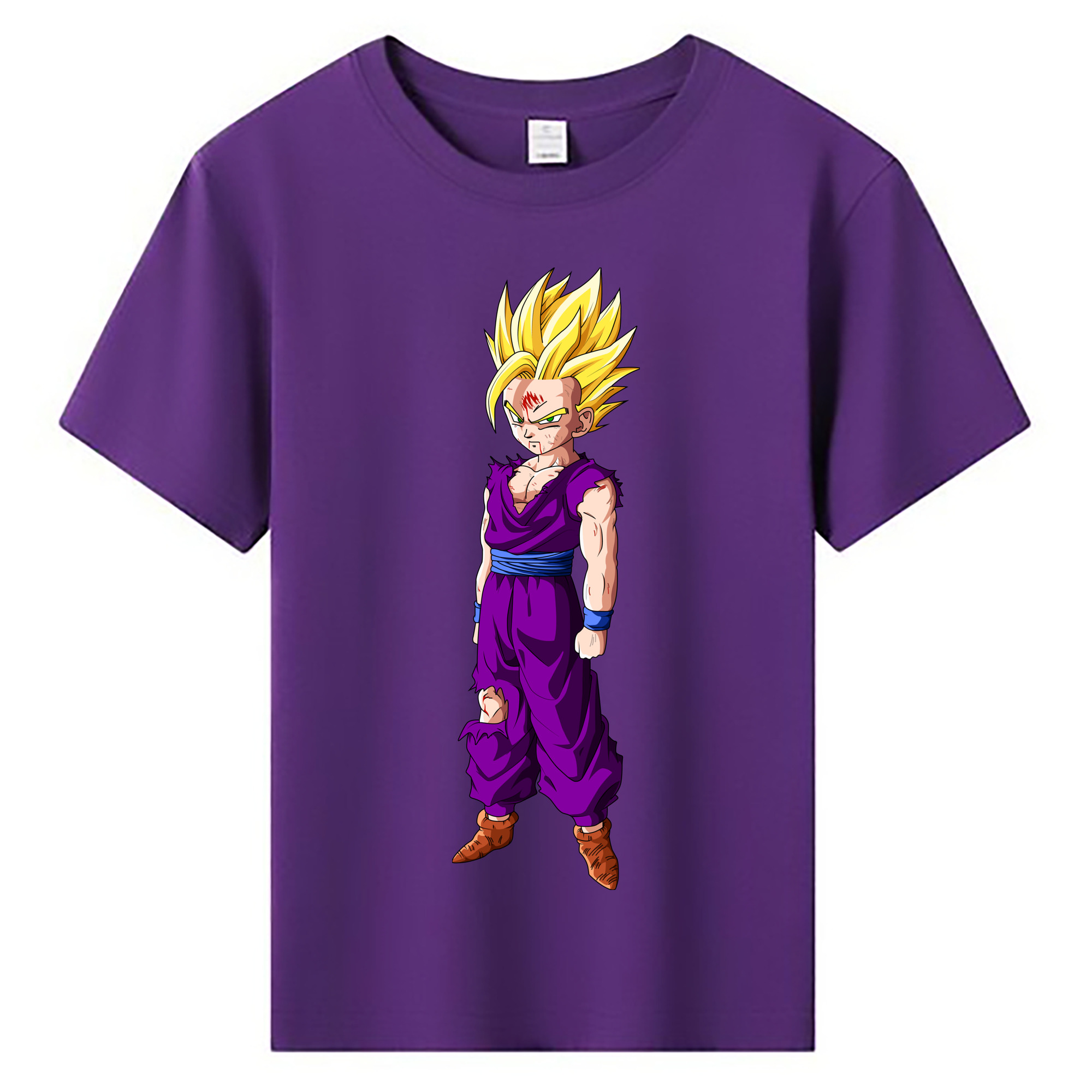 （画像用） ドラゴンボール 孫 悟飯（そんごはん）DRAGON BALL Son Gohan 綿100％キッズTシャツ（フロントプリント）