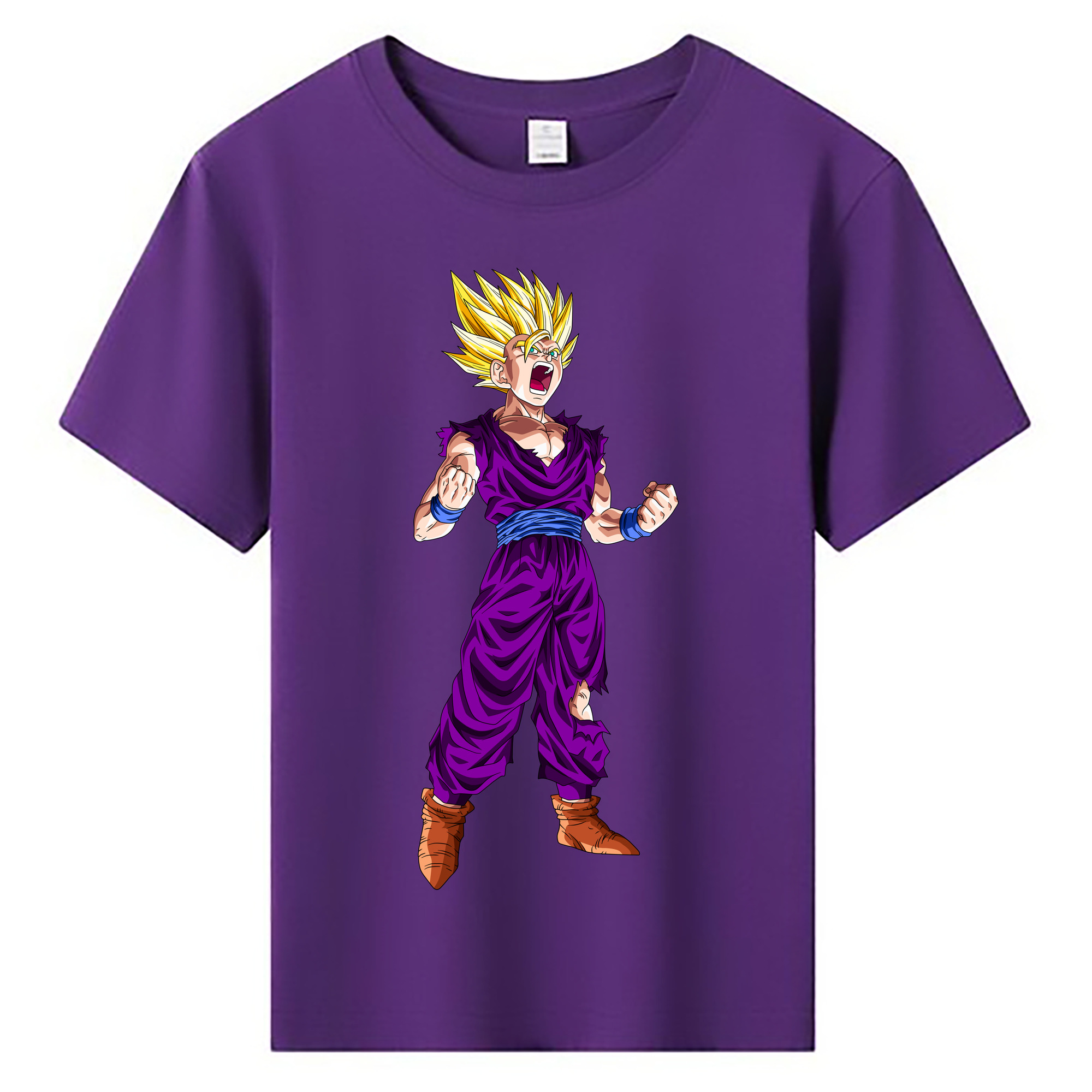 （画像用） ドラゴンボール 孫 悟飯（そんごはん）DRAGON BALL Son Gohan 綿100％キッズTシャツ（フロントプリント）