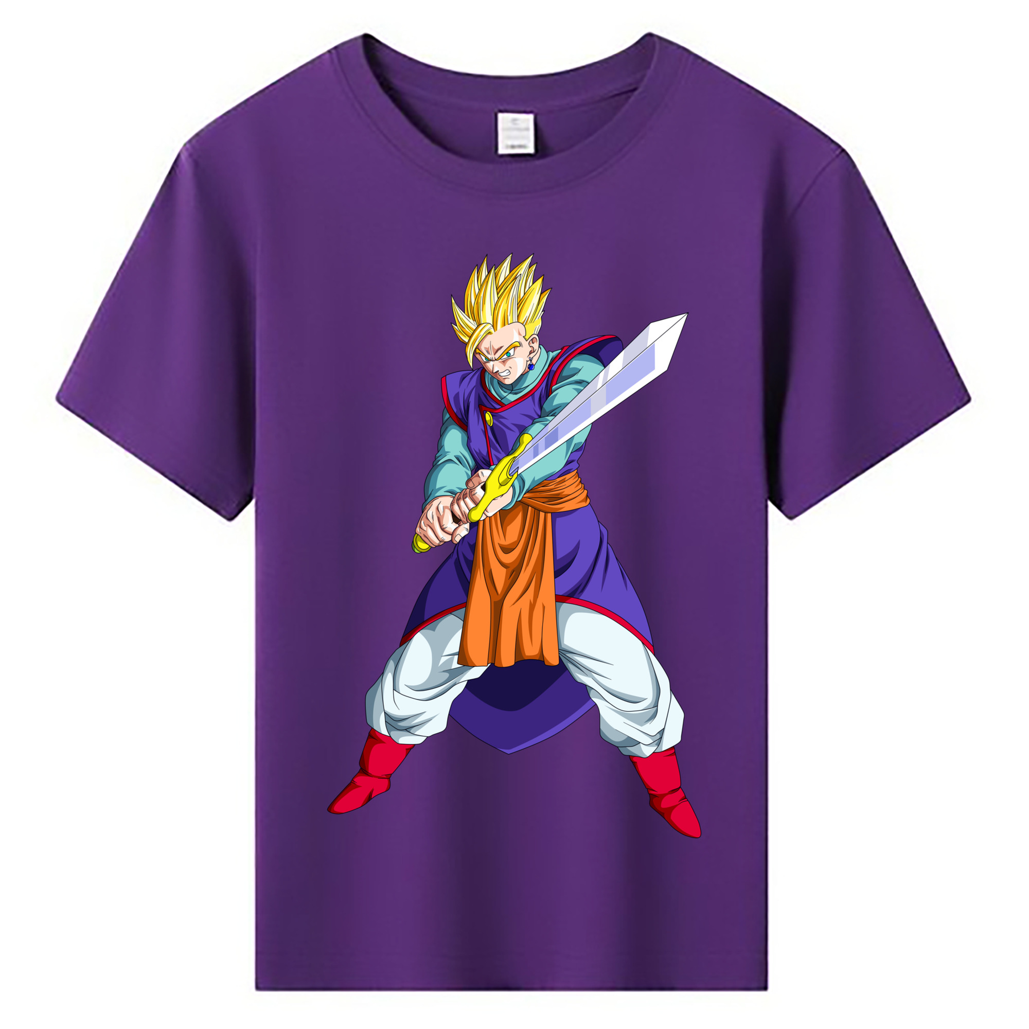 （画像用） ドラゴンボール 孫 悟飯（そんごはん）DRAGON BALL Son Gohan 綿100％キッズTシャツ（フロントプリント）