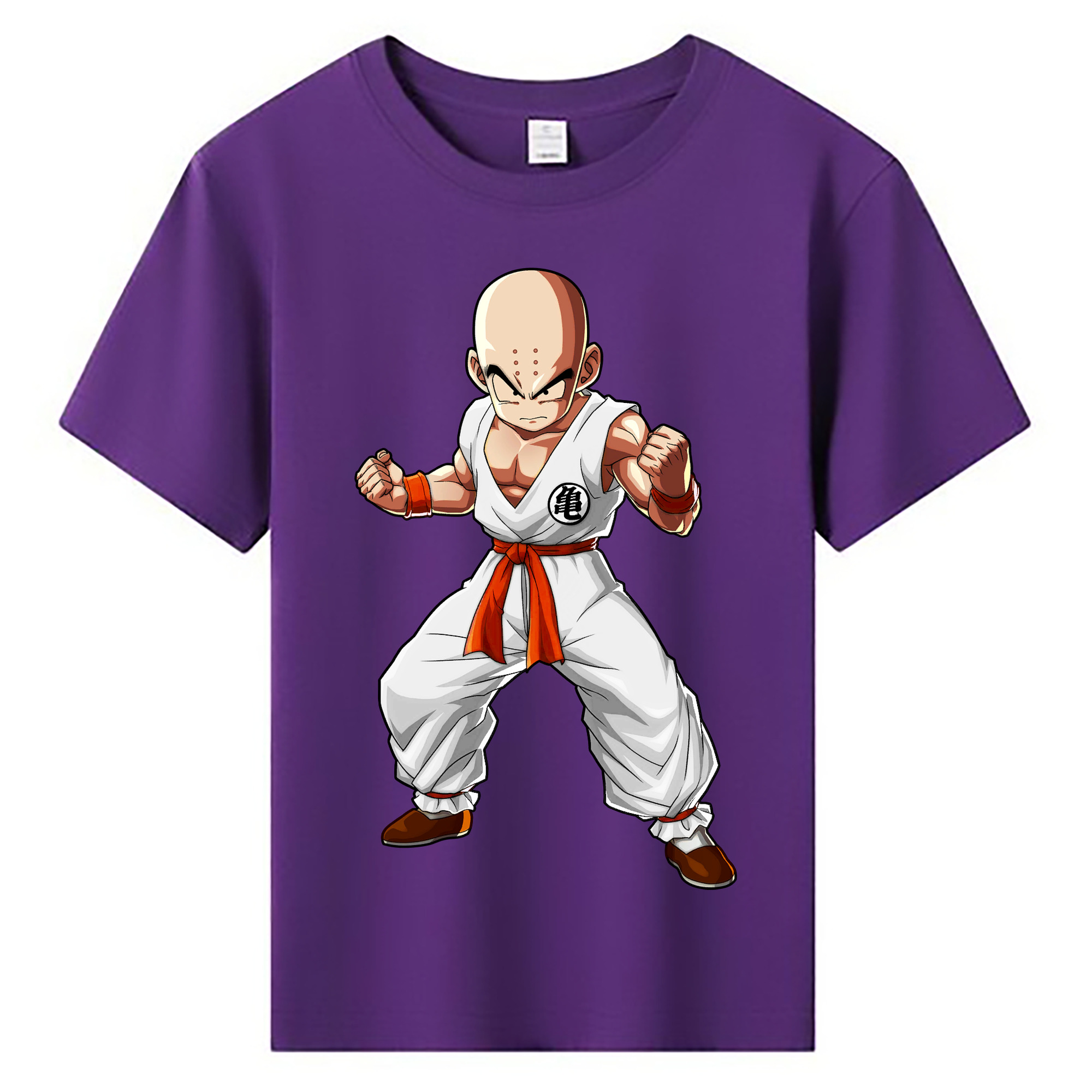 （画像用） ドラゴンボール クリリン DRAGON BALL krillin 綿100％キッズTシャツ（フロントプリント）