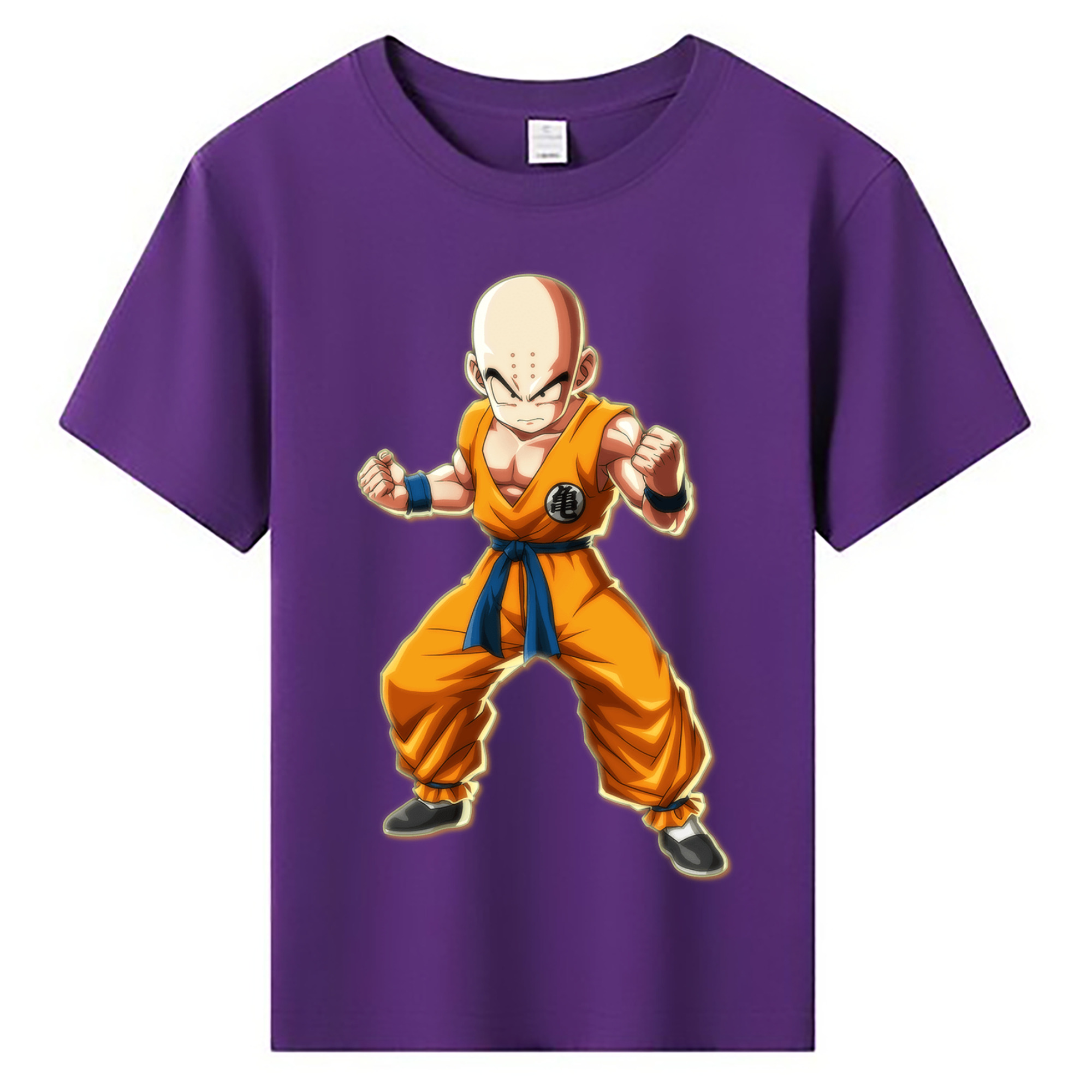（画像用） ドラゴンボール クリリン DRAGON BALL krillin 綿100％キッズTシャツ（フロントプリント）