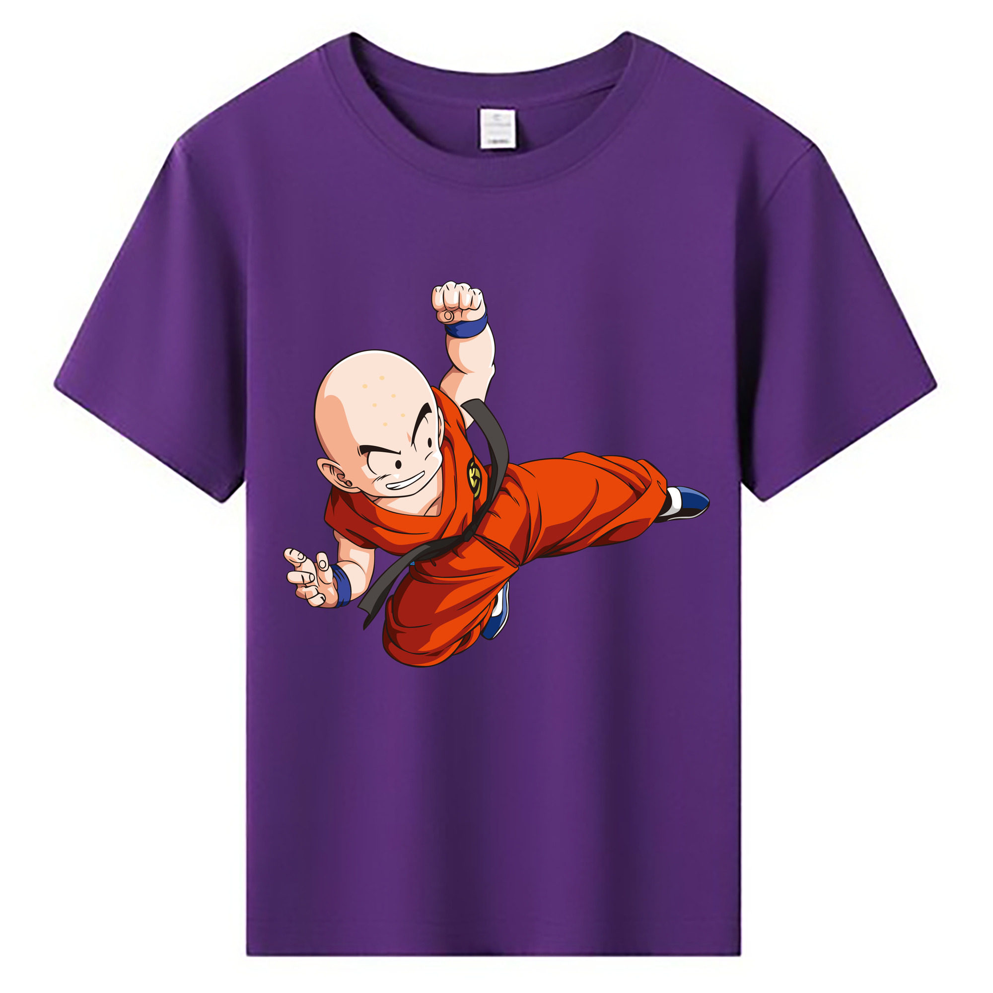 （画像用） ドラゴンボール クリリン DRAGON BALL krillin 綿100％キッズTシャツ（フロントプリント）