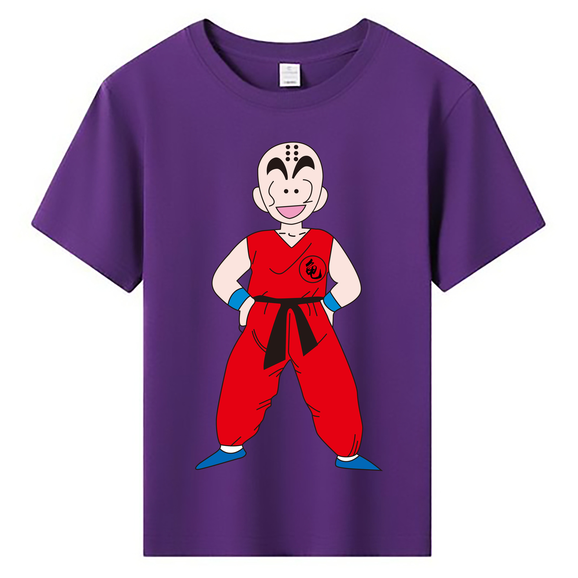（画像用） ドラゴンボール クリリン DRAGON BALL krillin 綿100％キッズTシャツ（フロントプリント）