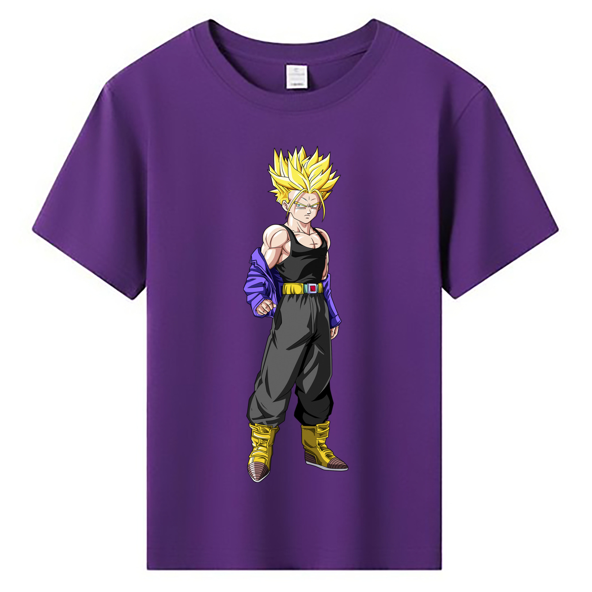 （画像用） ドラゴンボール トランクス（Torankusu）DRAGON BALL Trunks 綿100％キッズTシャツ（フロントプリント）