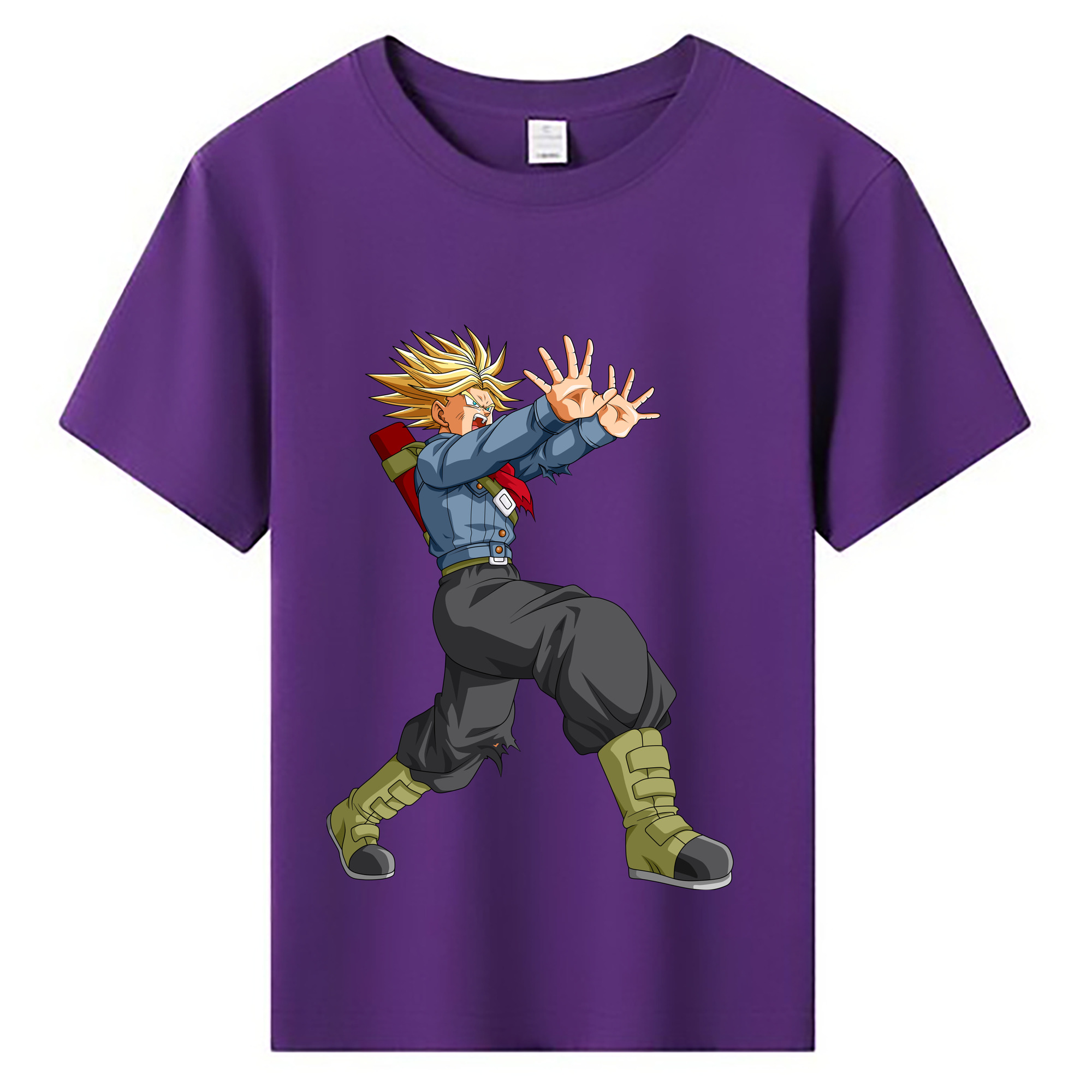 （画像用） ドラゴンボール トランクス（Torankusu）DRAGON BALL Trunks 綿100％キッズTシャツ（フロントプリント）