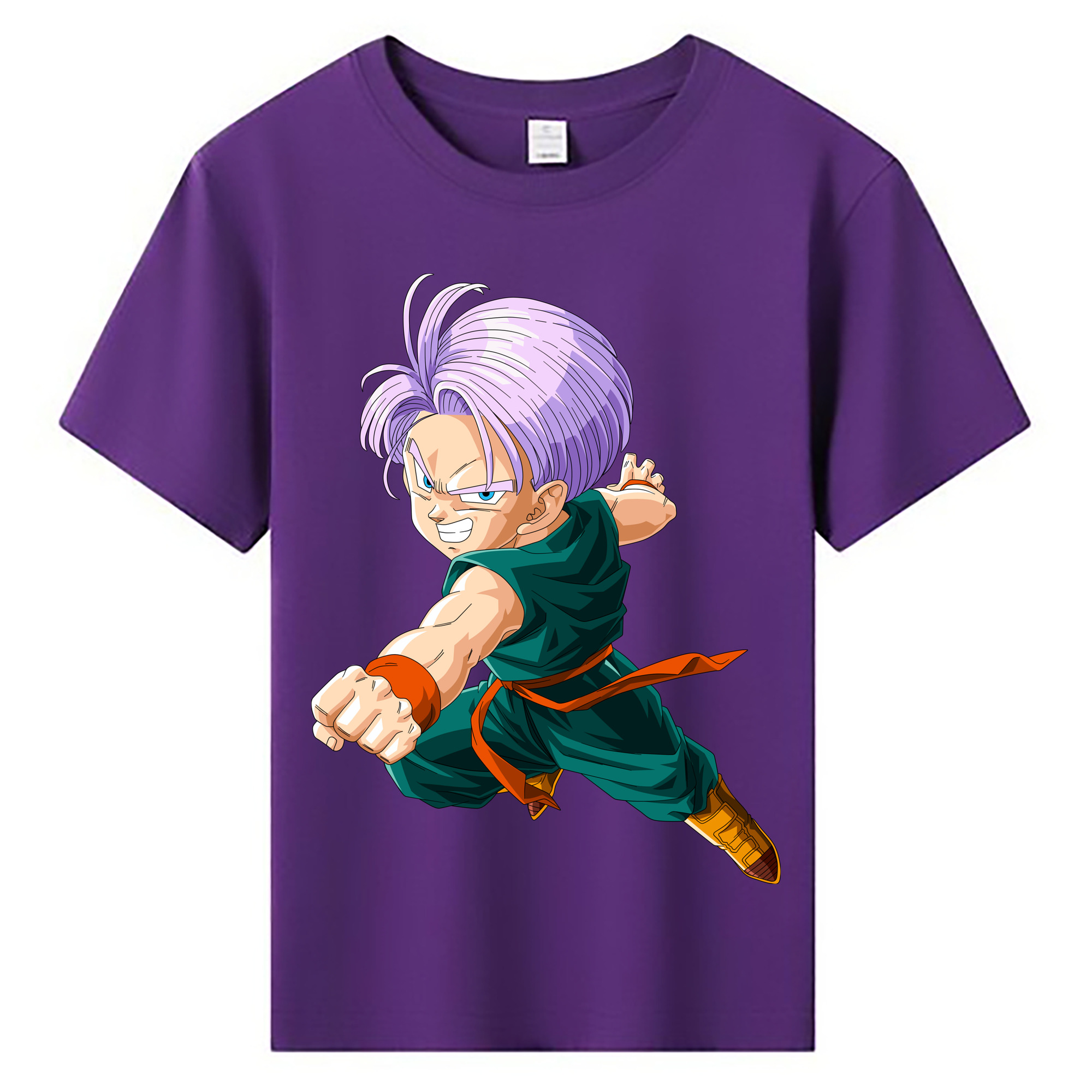 （画像用） ドラゴンボール トランクス（Torankusu）DRAGON BALL Trunks 綿100％キッズTシャツ（フロントプリント）