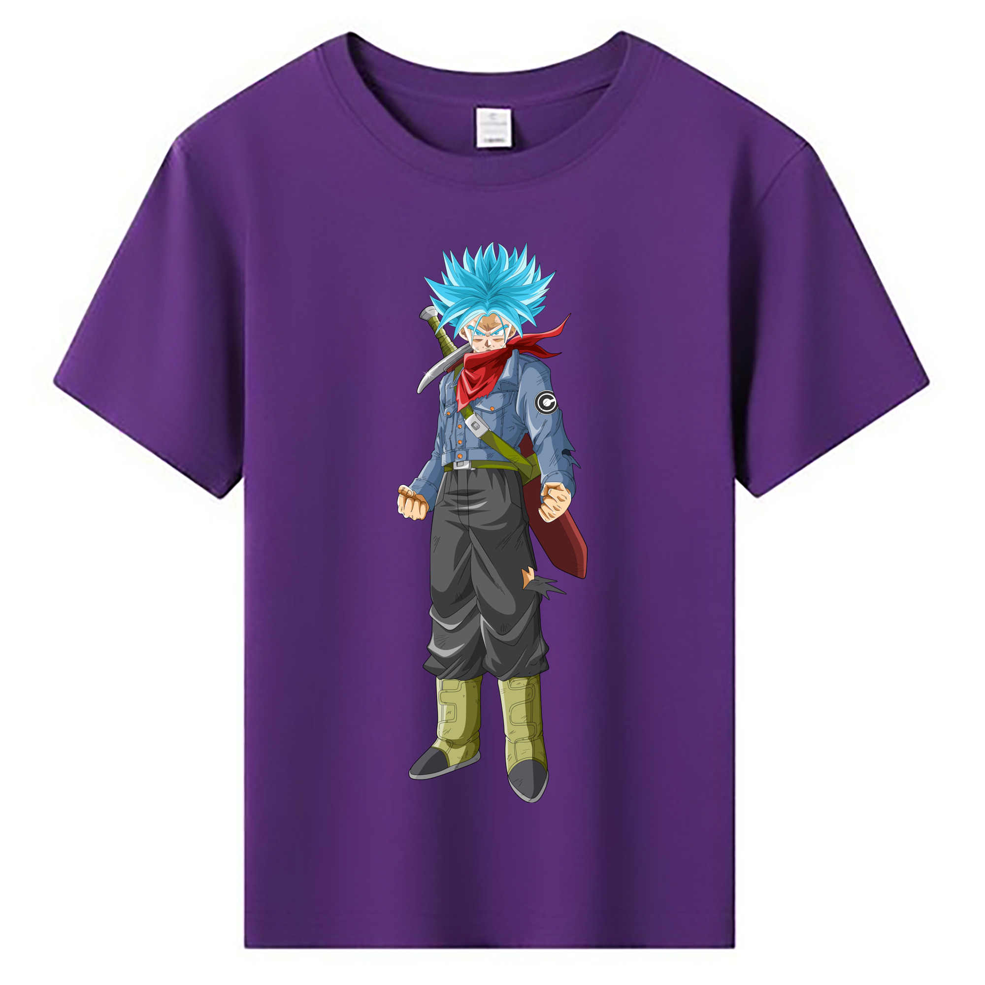 （画像用） ドラゴンボール トランクス（Torankusu）DRAGON BALL Trunks 綿100％キッズTシャツ（フロントプリント）