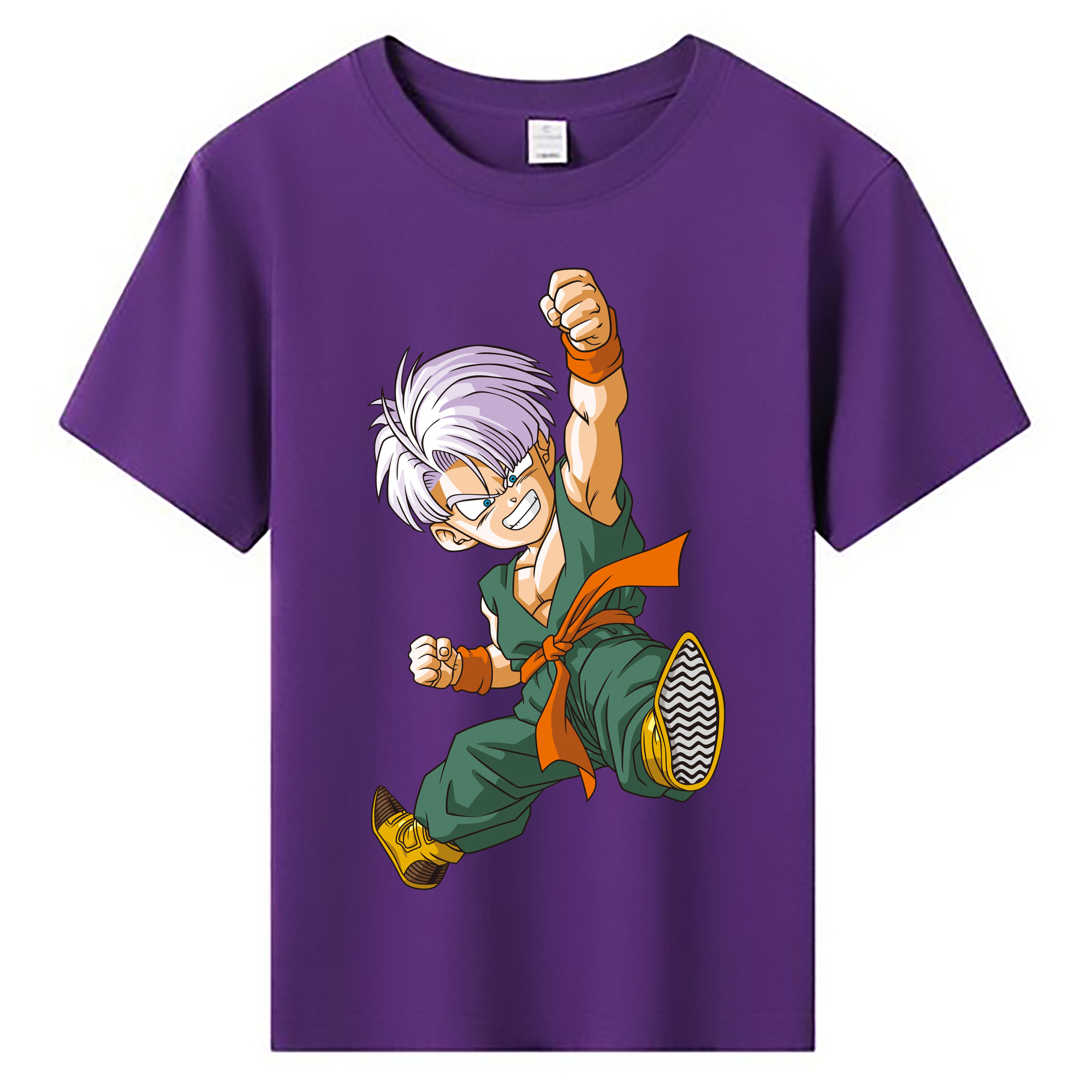 （画像用） ドラゴンボール トランクス（Torankusu）DRAGON BALL Trunks 綿100％キッズTシャツ（フロントプリント）