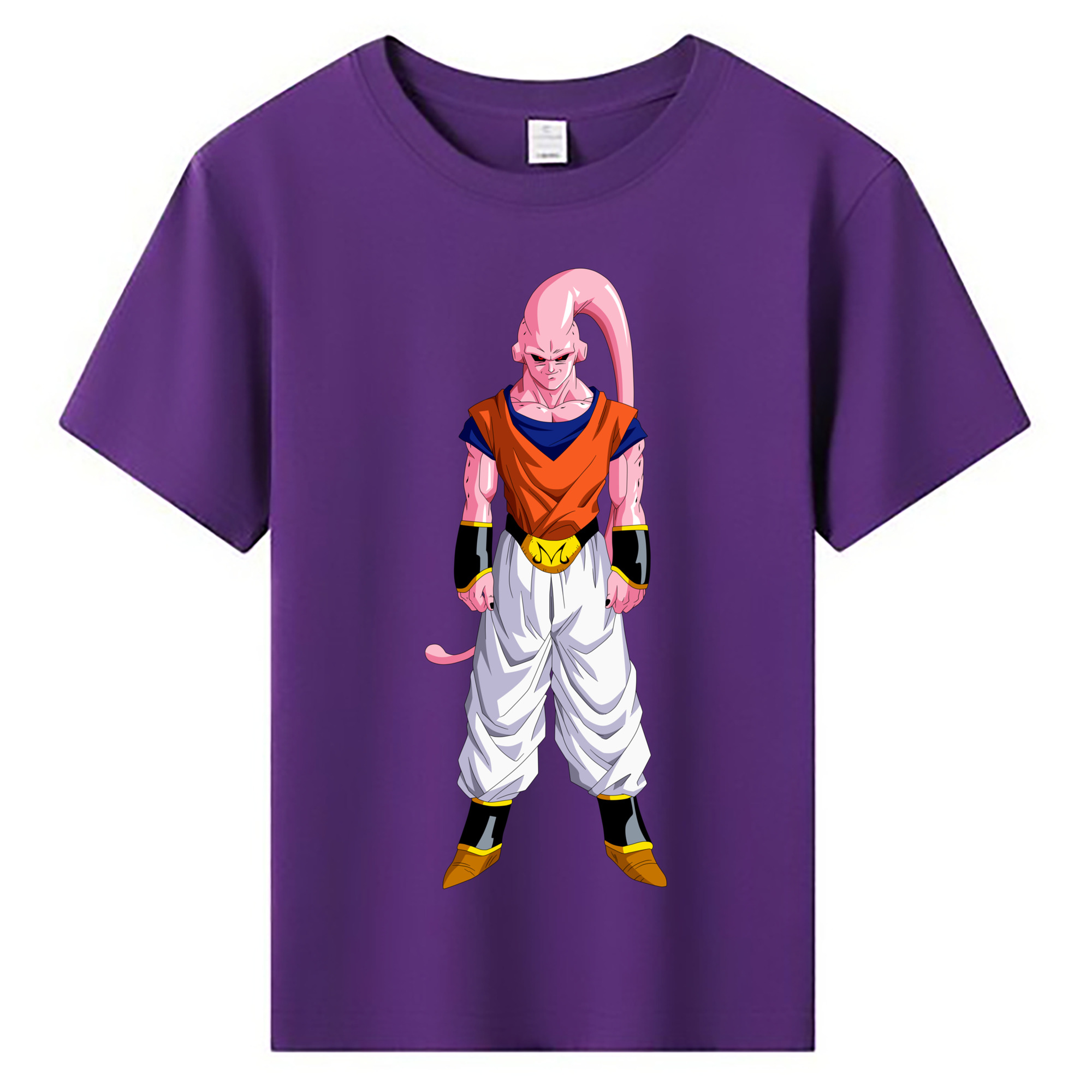 （画像用） ドラゴンボール 魔人ブウ DRAGON BALL Majin Buu 綿100％キッズTシャツ（フロントプリント）