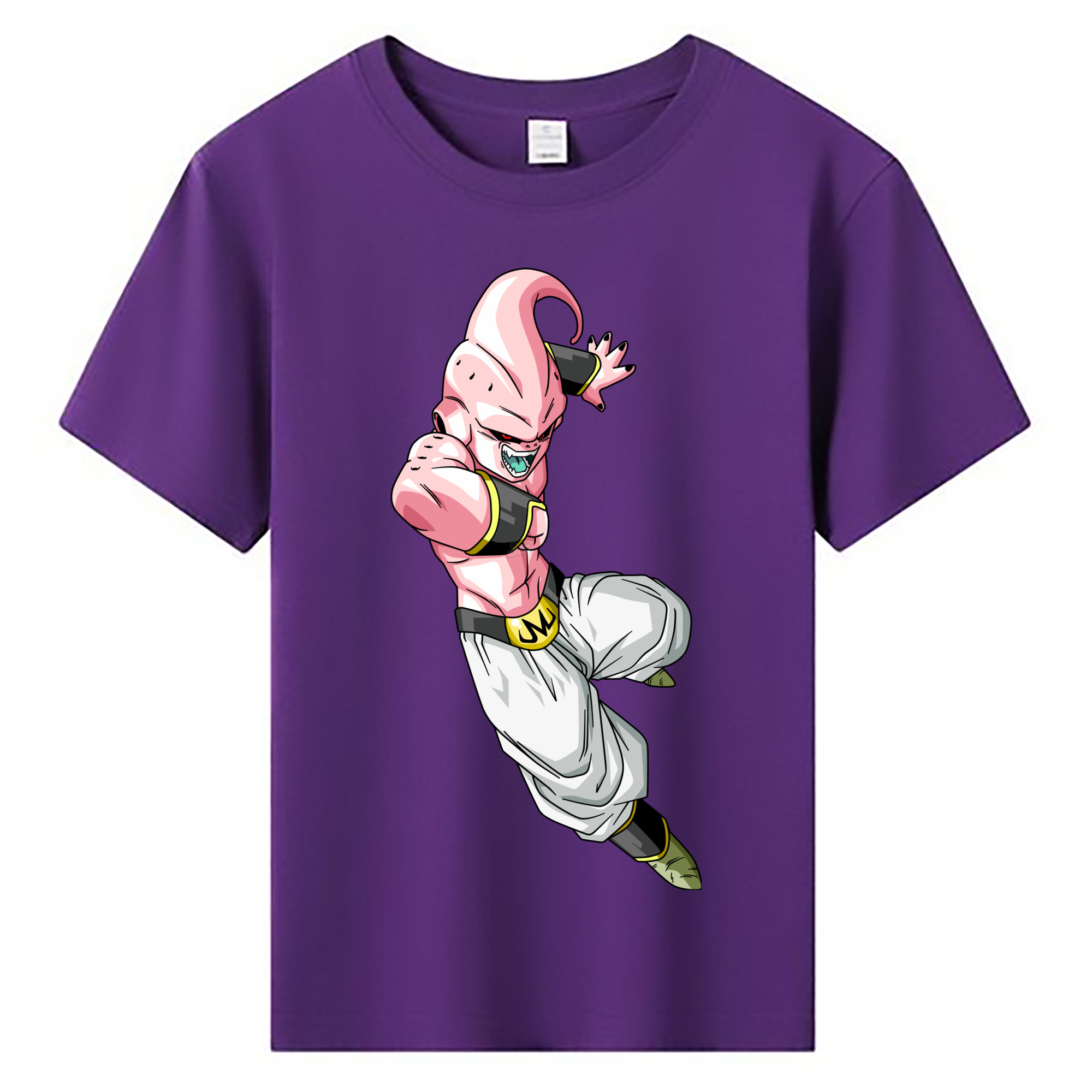 （画像用） ドラゴンボール 魔人ブウ DRAGON BALL Majin Buu 綿100％キッズTシャツ（フロントプリント）