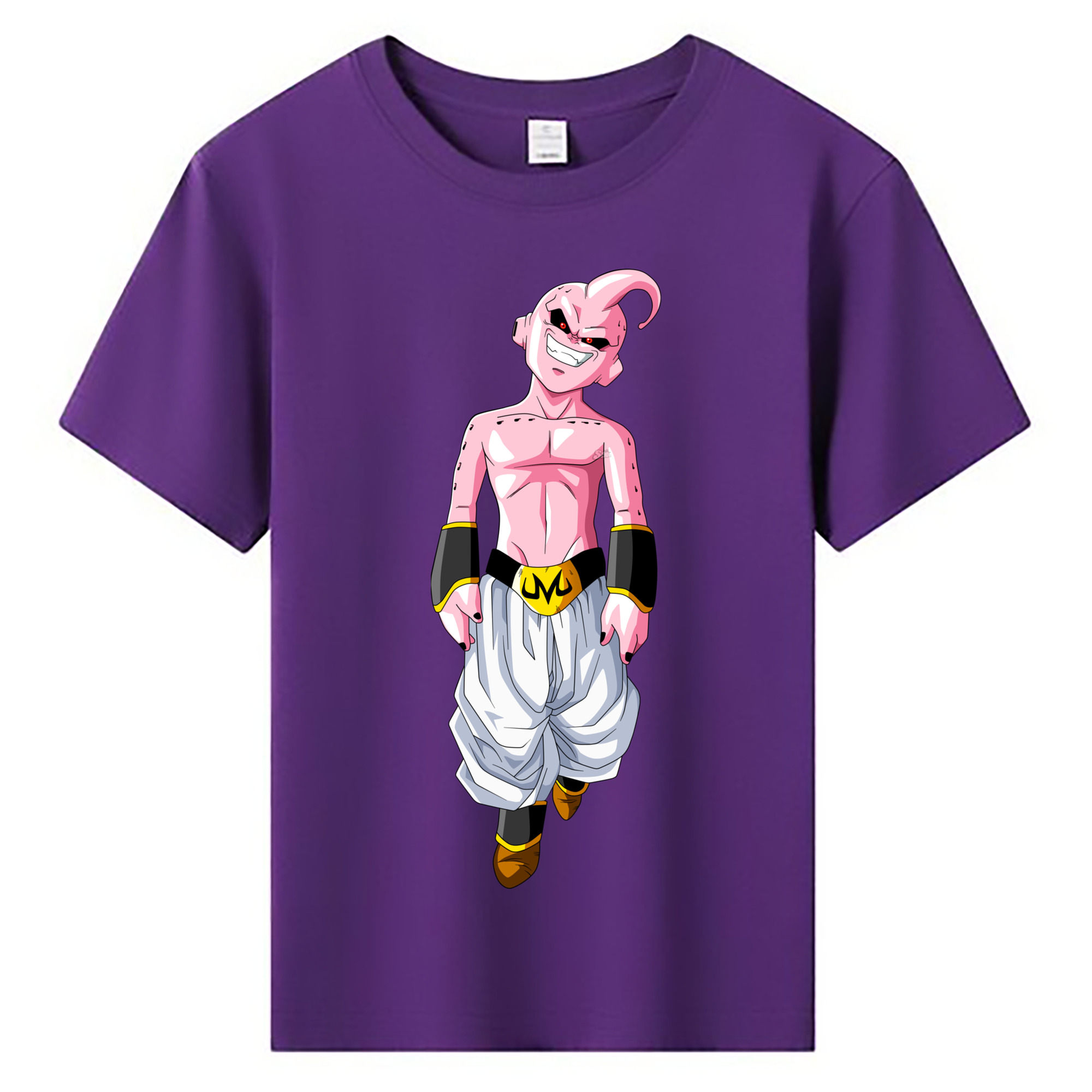 （画像用） ドラゴンボール 魔人ブウ DRAGON BALL Majin Buu 綿100％キッズTシャツ（フロントプリント）