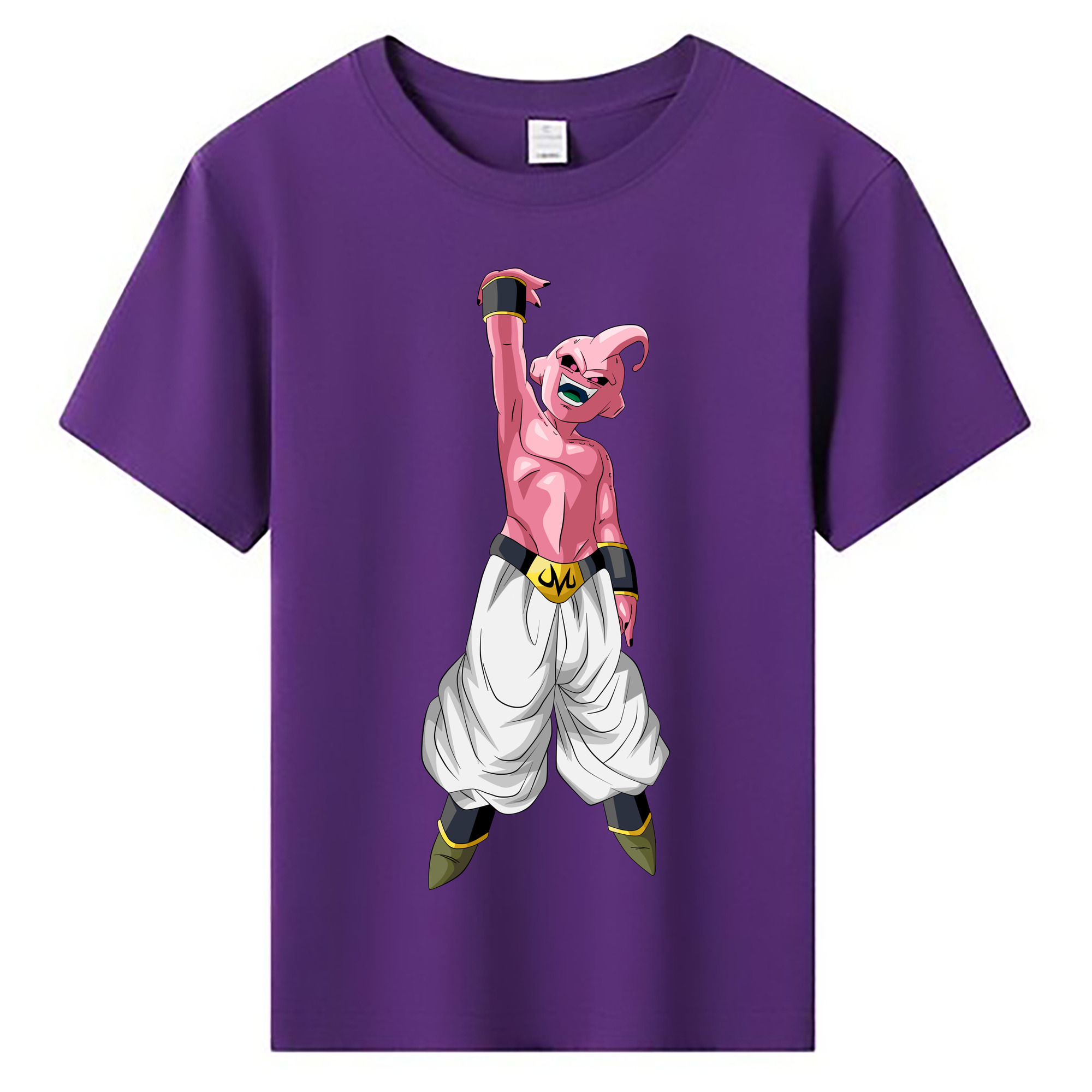 （画像用） ドラゴンボール 魔人ブウ DRAGON BALL Majin Buu 綿100％キッズTシャツ（フロントプリント）