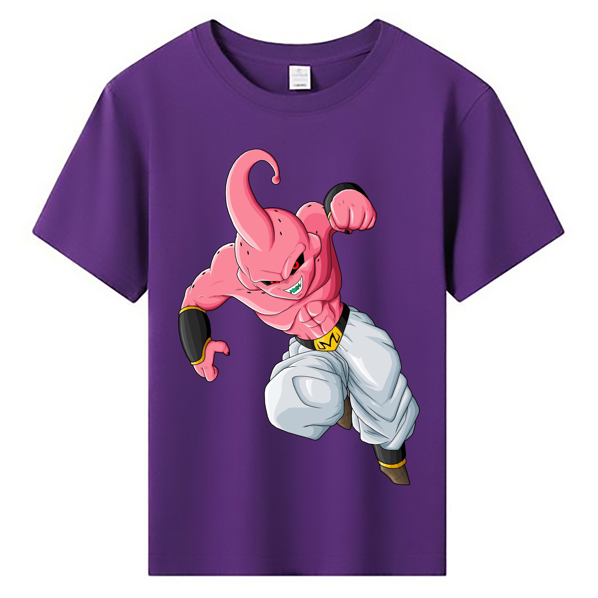 （画像用） ドラゴンボール 魔人ブウ DRAGON BALL Majin Buu 綿100％キッズTシャツ（フロントプリント）