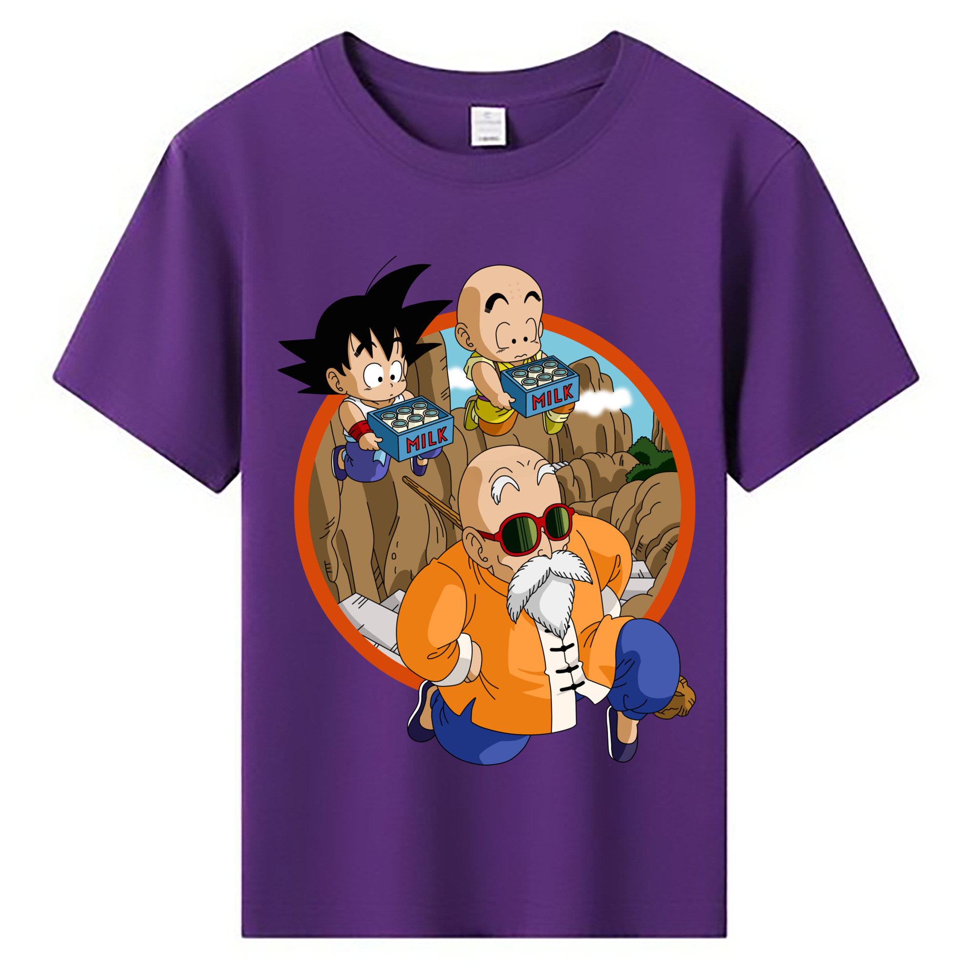 （画像用） ドラゴンボール 亀仙人（かめせんにん） DRAGON BALL Master Roshi Kame Sennin 綿100％キッズTシャツ（フロントプリント）