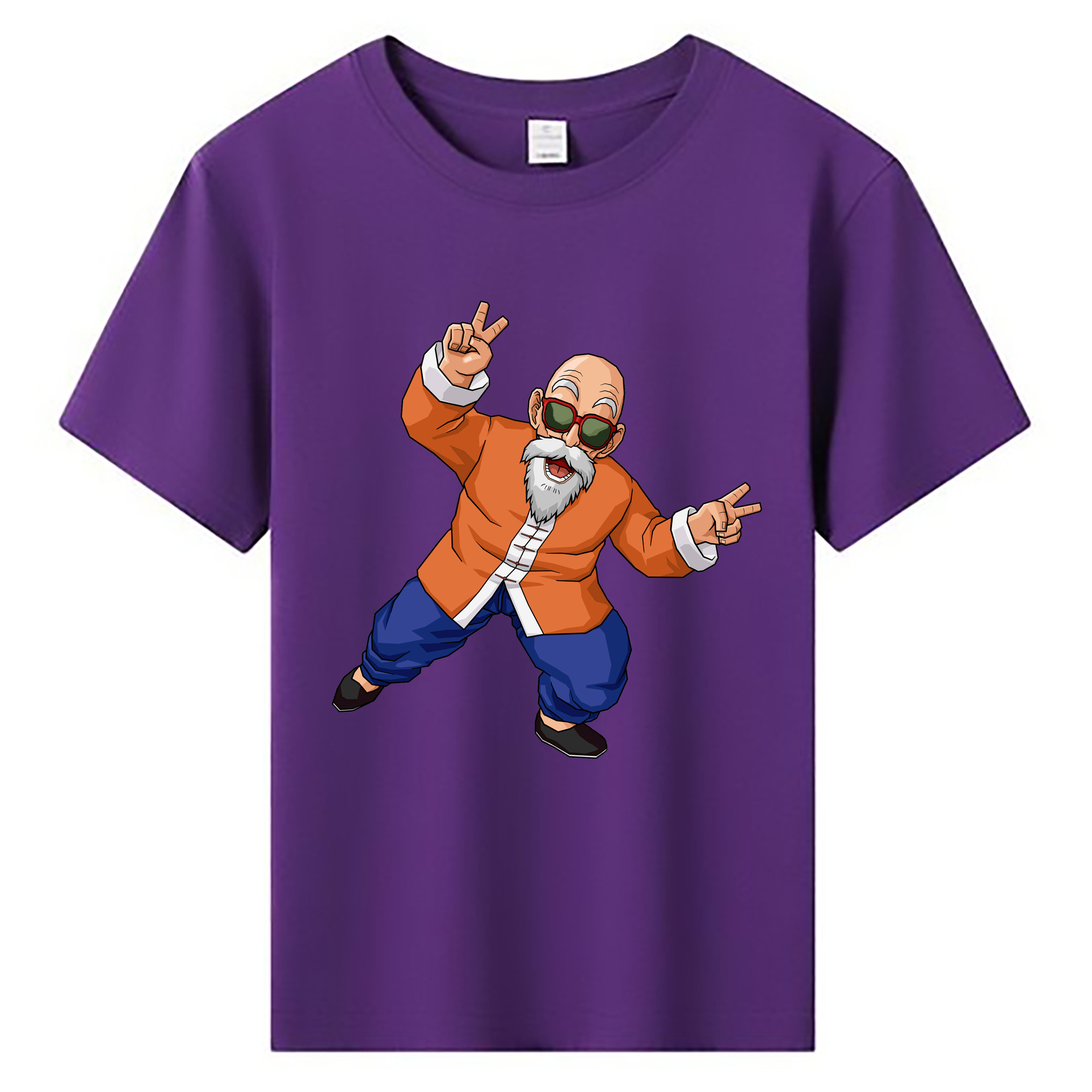 （画像用） ドラゴンボール 亀仙人（かめせんにん） DRAGON BALL Master Roshi Kame Sennin 綿100％キッズTシャツ（フロントプリント）