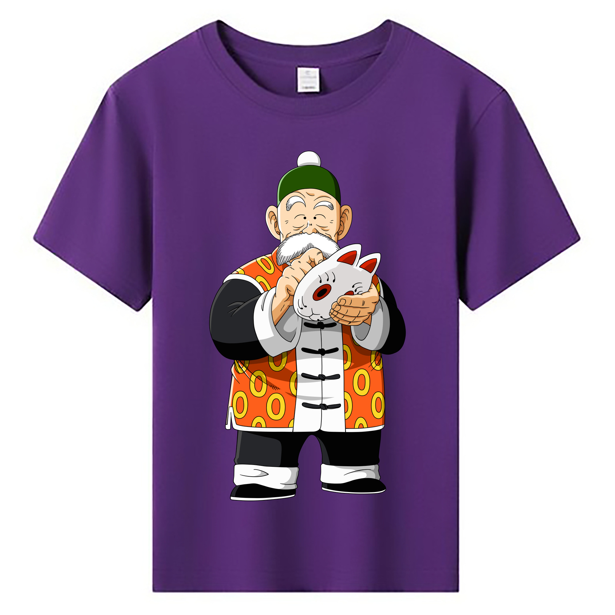 （画像用） ドラゴンボール 亀仙人（かめせんにん） DRAGON BALL Master Roshi Kame Sennin 綿100％キッズTシャツ（フロントプリント）
