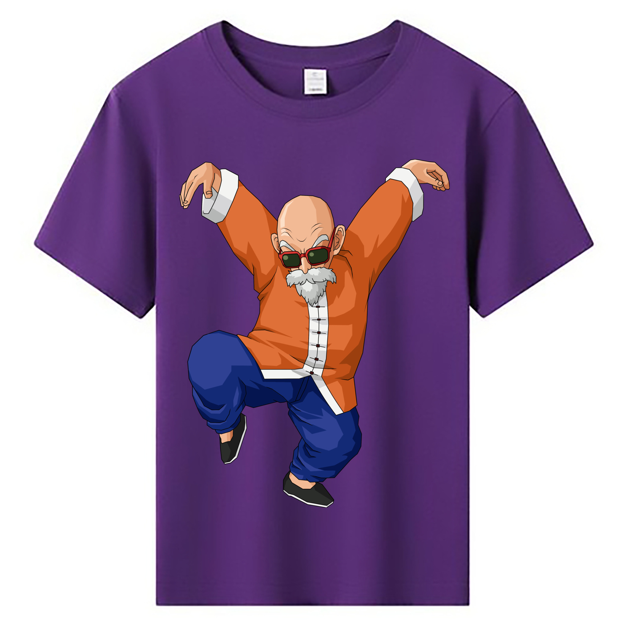 （画像用） ドラゴンボール 亀仙人（かめせんにん） DRAGON BALL Master Roshi Kame Sennin 綿100％キッズTシャツ（フロントプリント）