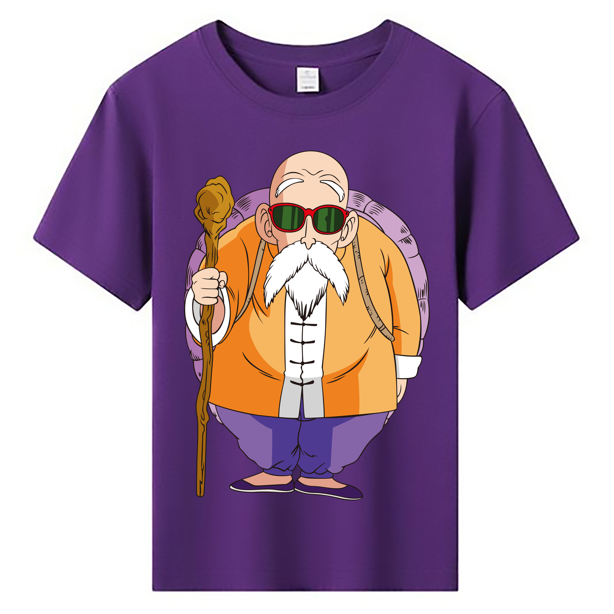 （画像用） ドラゴンボール 亀仙人（かめせんにん） DRAGON BALL Master Roshi Kame Sennin 綿100％キッズTシャツ（フロントプリント）